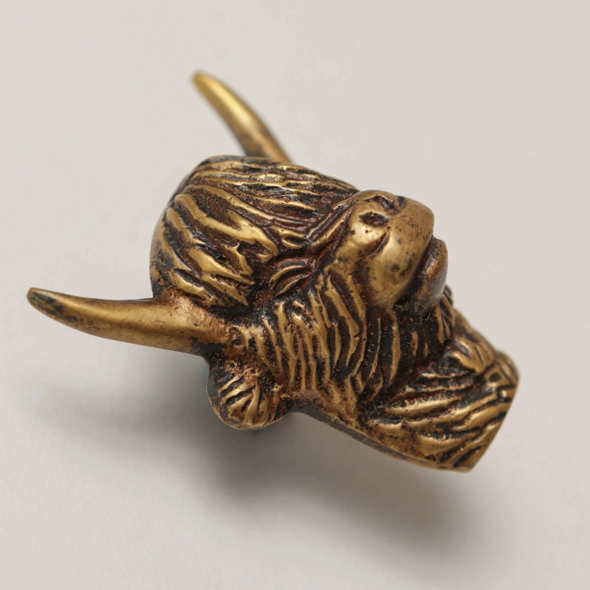 Highland Cow Drawer Cabinet Knob - Heritage Finish - Image 2