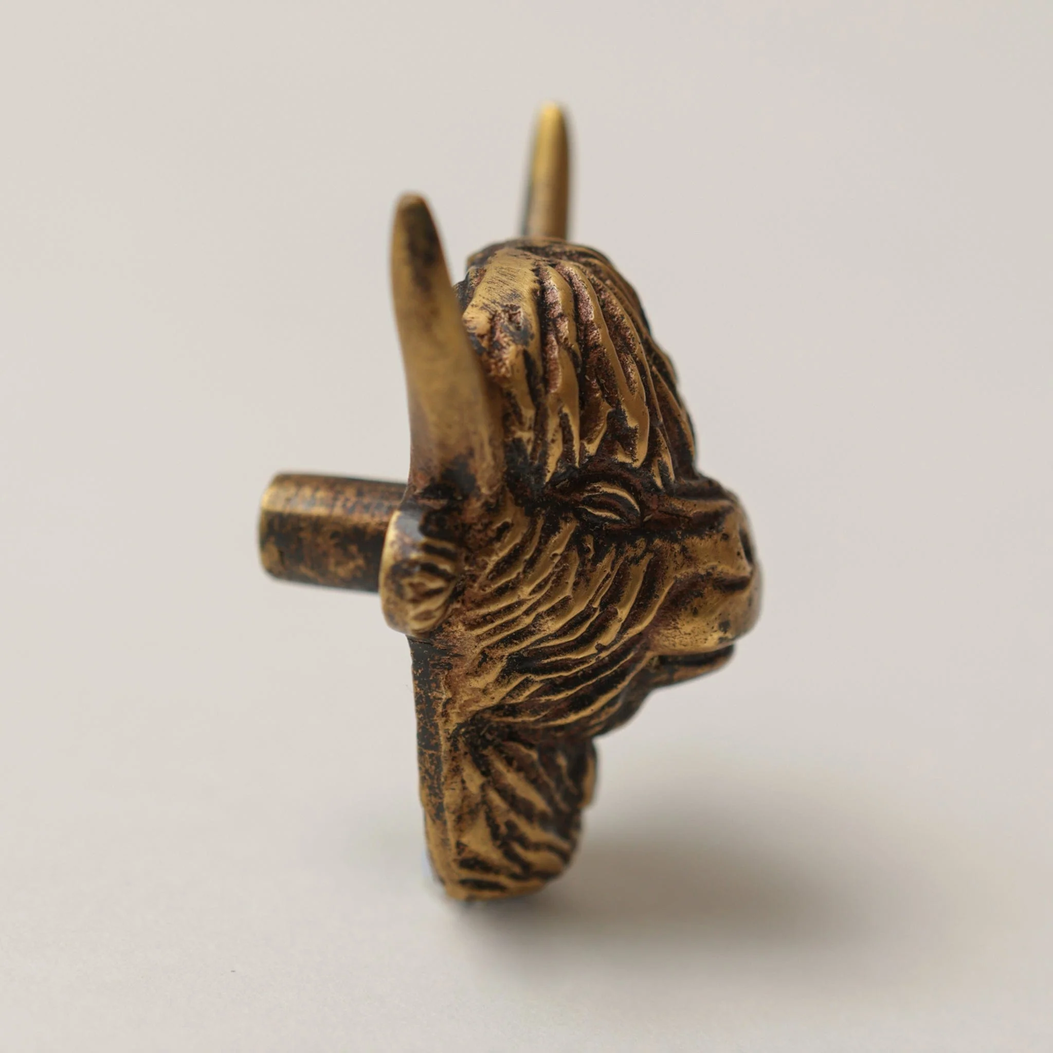 Highland Cow Drawer Cabinet Knob - Heritage Finish - Image 3