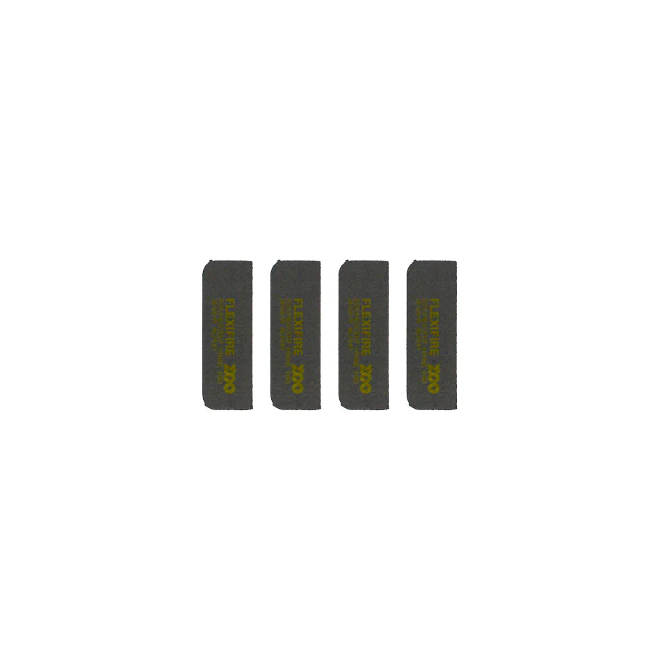 100mm x 30mm Intumescent T/S Vier and Zoo - radius 102x76mm Hinges - 6 Pads per Pack - Graphite