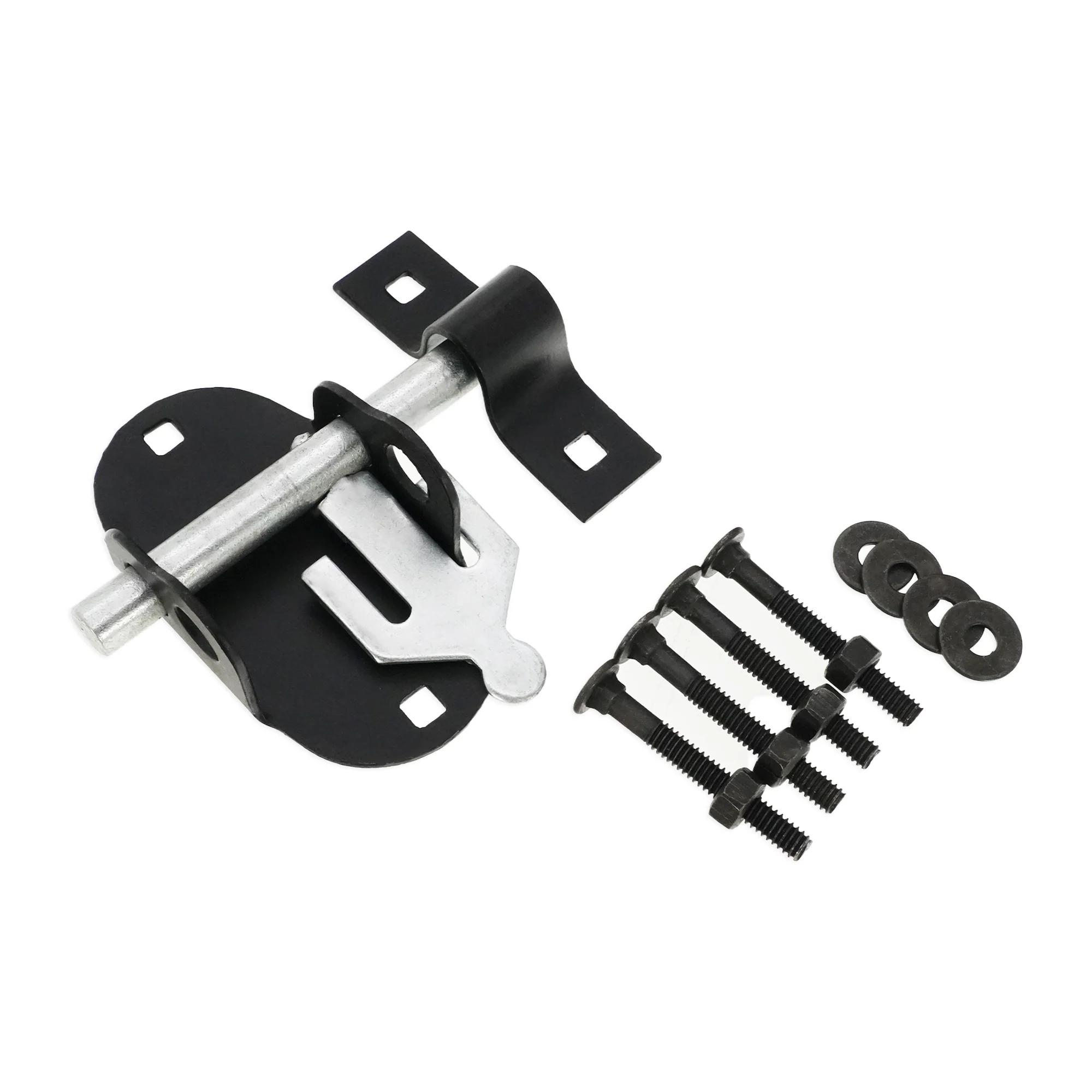 Iron Oval Pad Bolt Black - Image 4