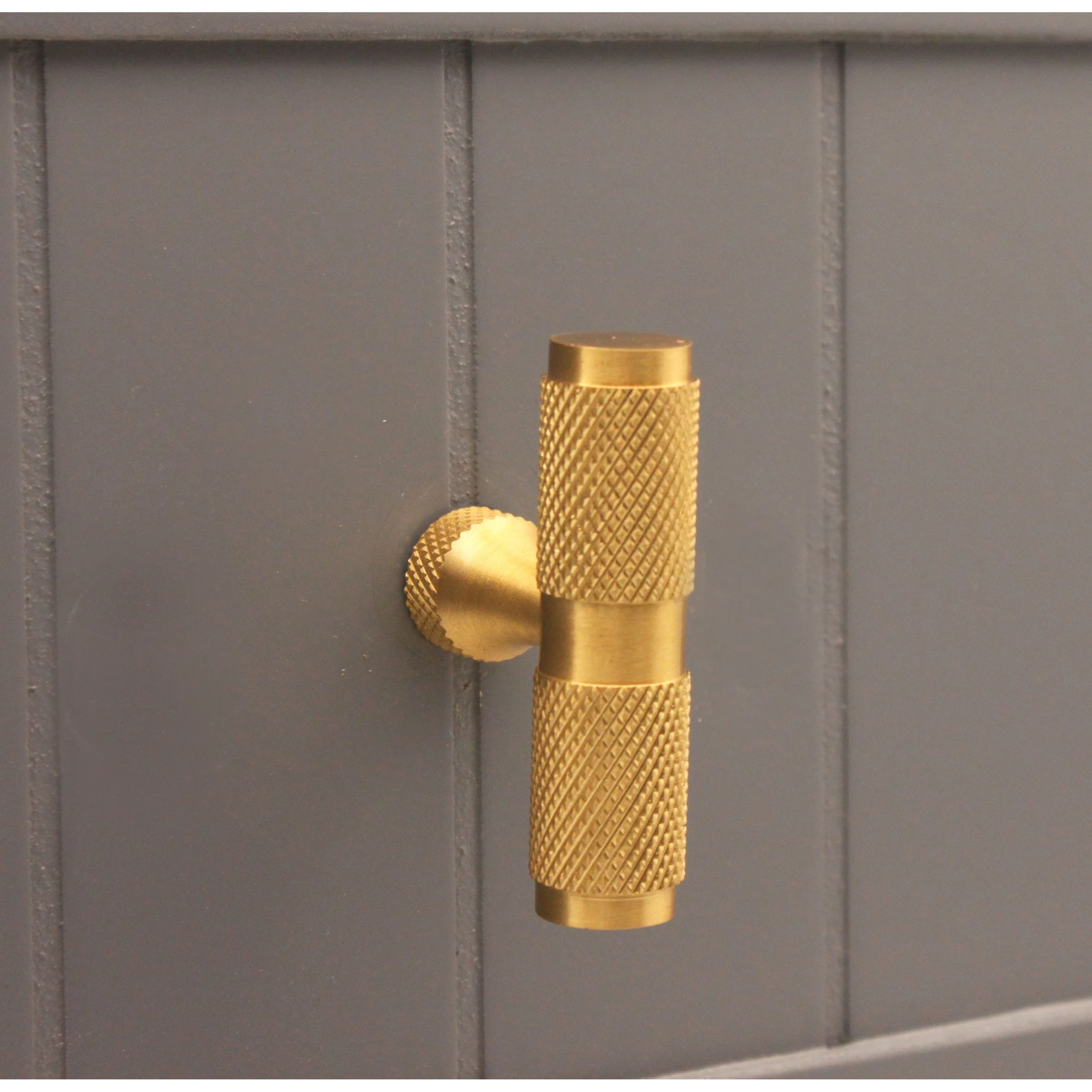 Knurled T bar Cupboard Pull - Image 4