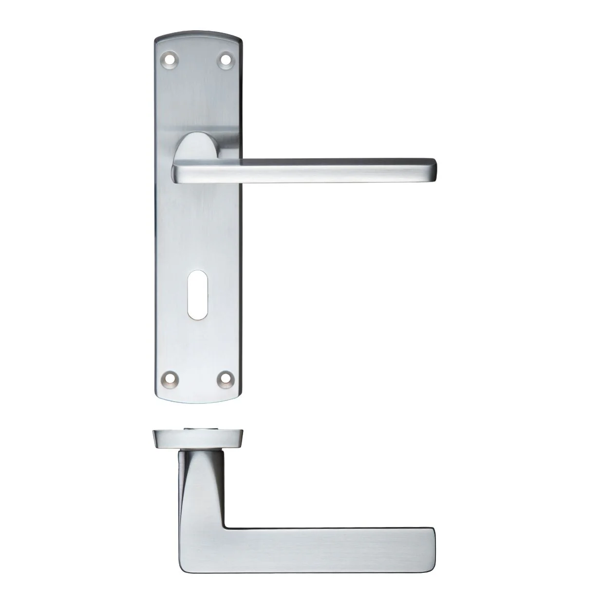 Leon Lever Lock (57mm c/c) On Backplate - 170mm x 40mm - Image 4