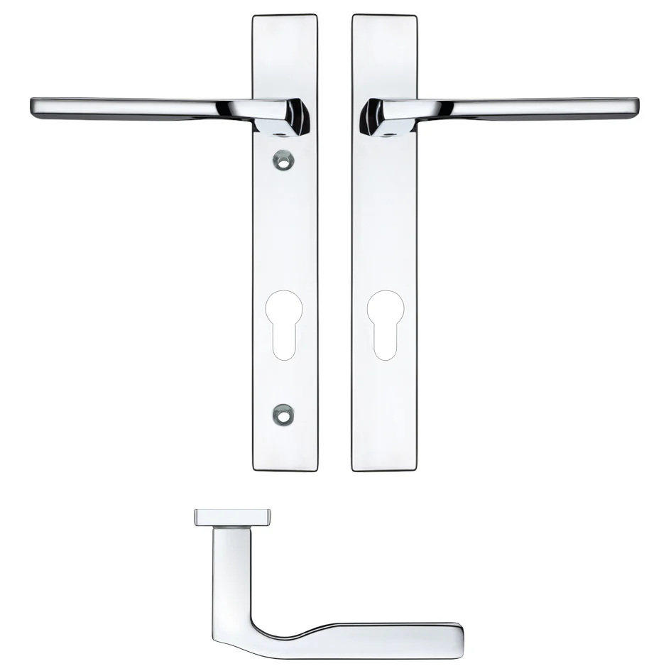 Vela Lever Euro Lock on Narrow Backplate - Image 3