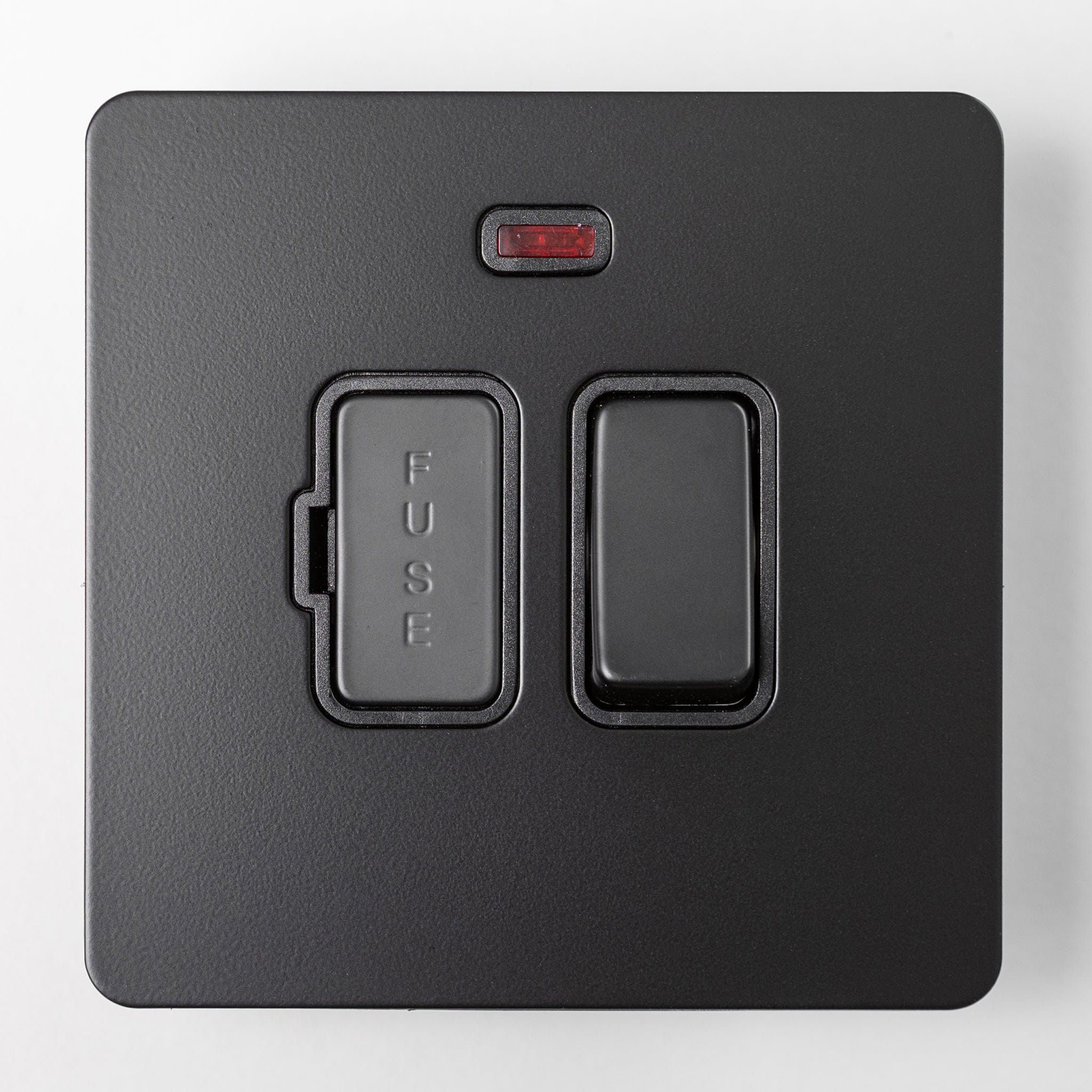 Matte Black Switches and Sockets - Straight Knurled Design - Image 20