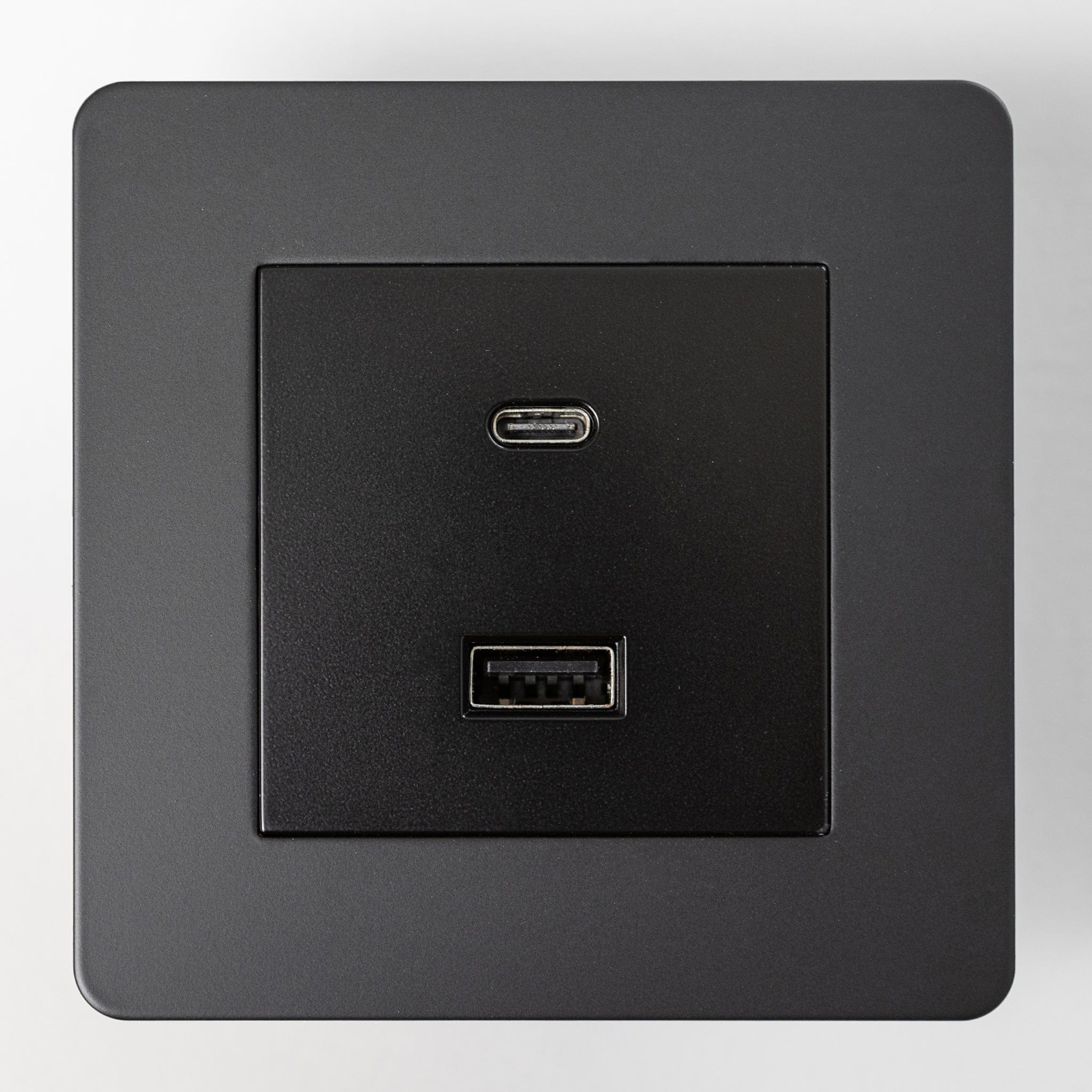 Matte Black Switches and Sockets - Straight Knurled Design - Image 29