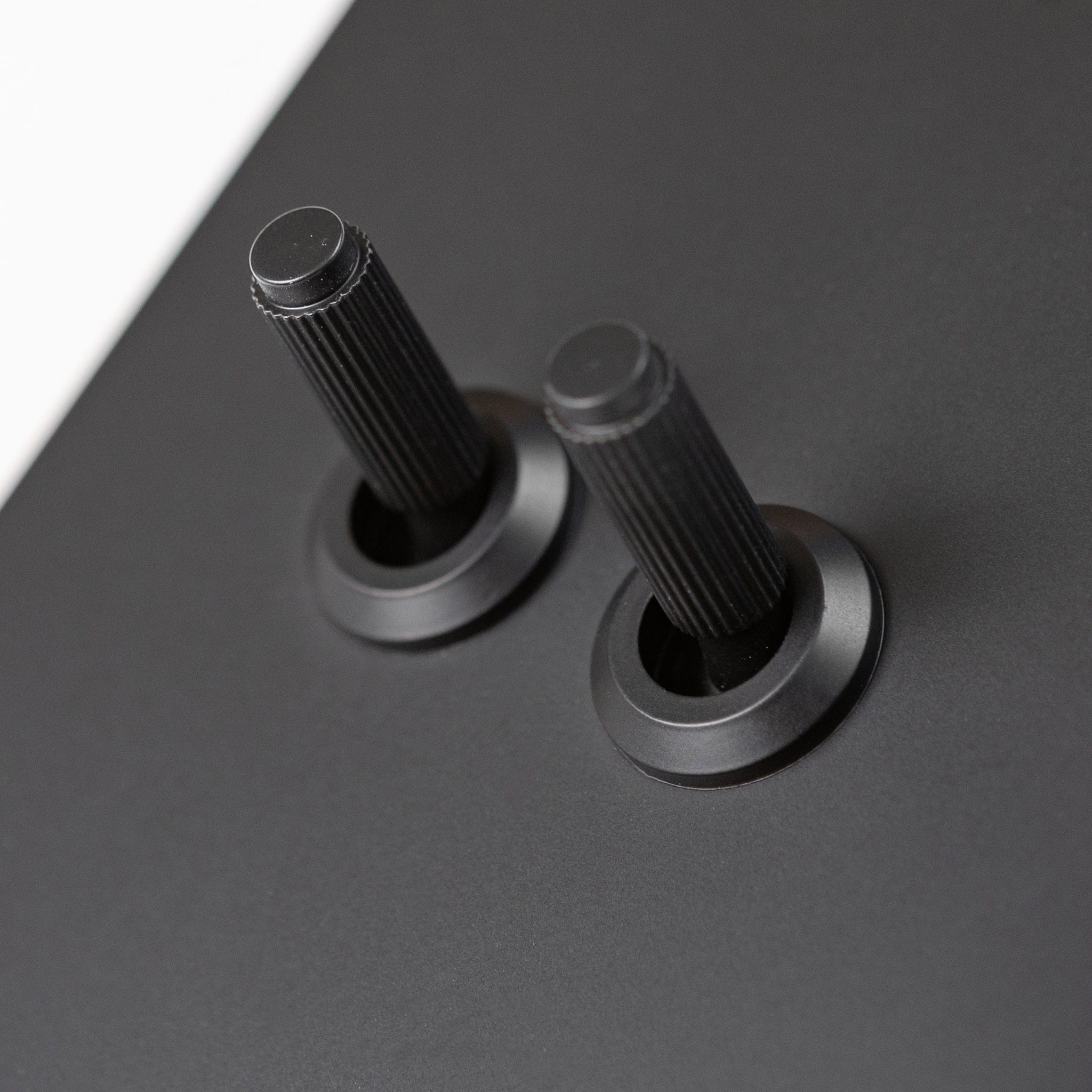 Matte Black Switches and Sockets - Straight Knurled Design - Image 38