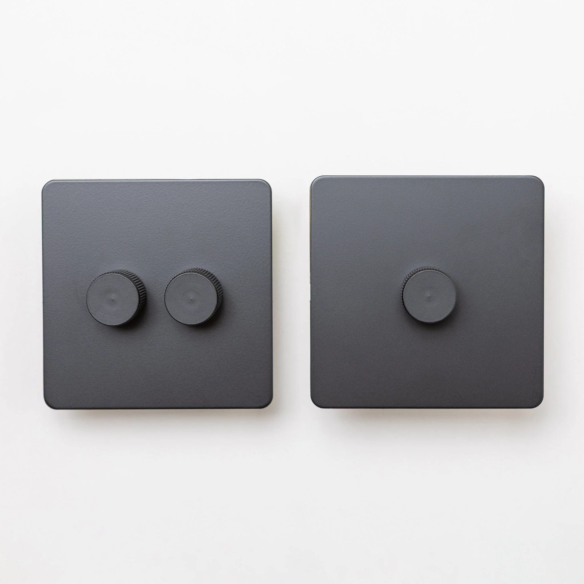 Matte Black Switches and Sockets - Straight Knurled Design - Image 47