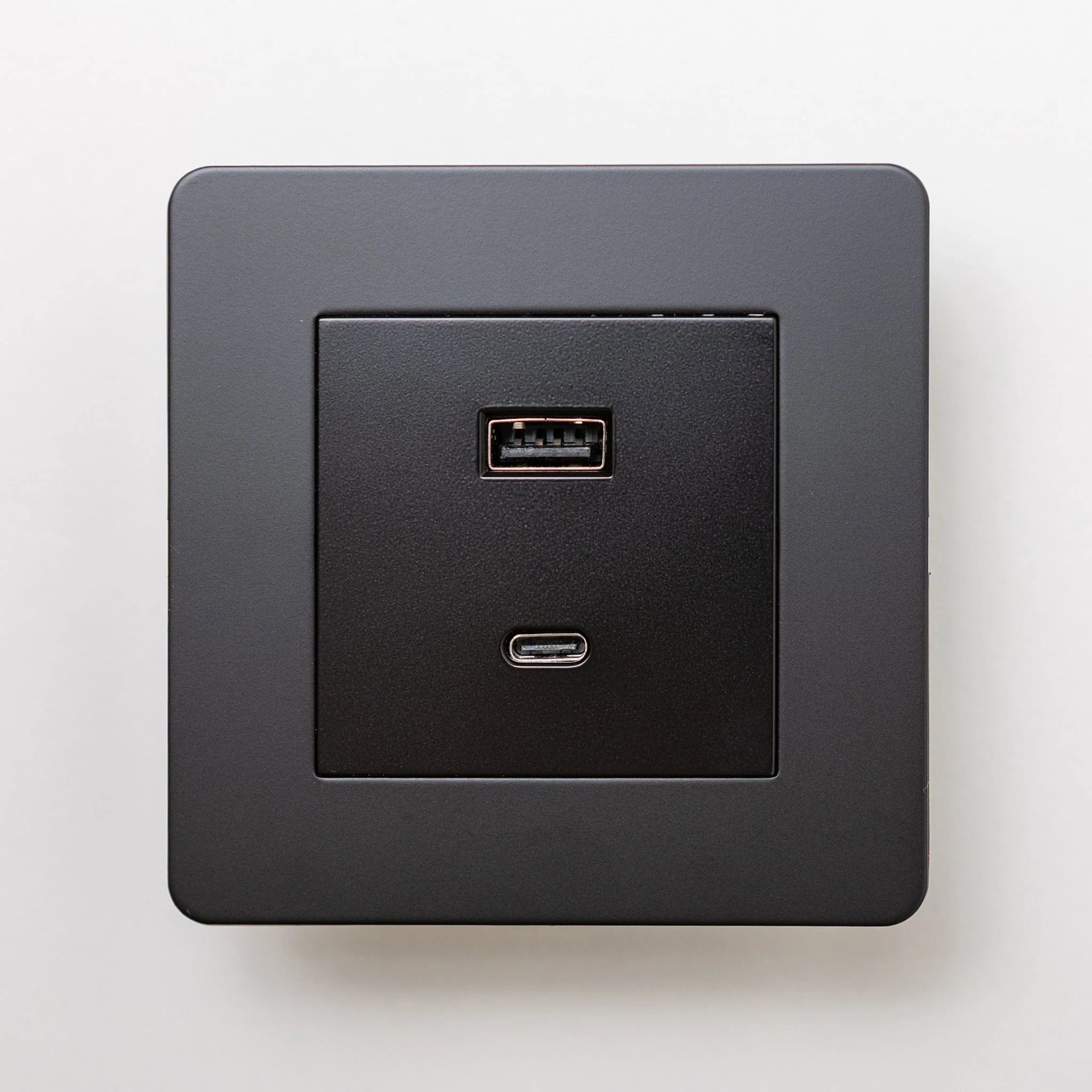 Matte Black Switches and Sockets - Straight Knurled Design - Image 52