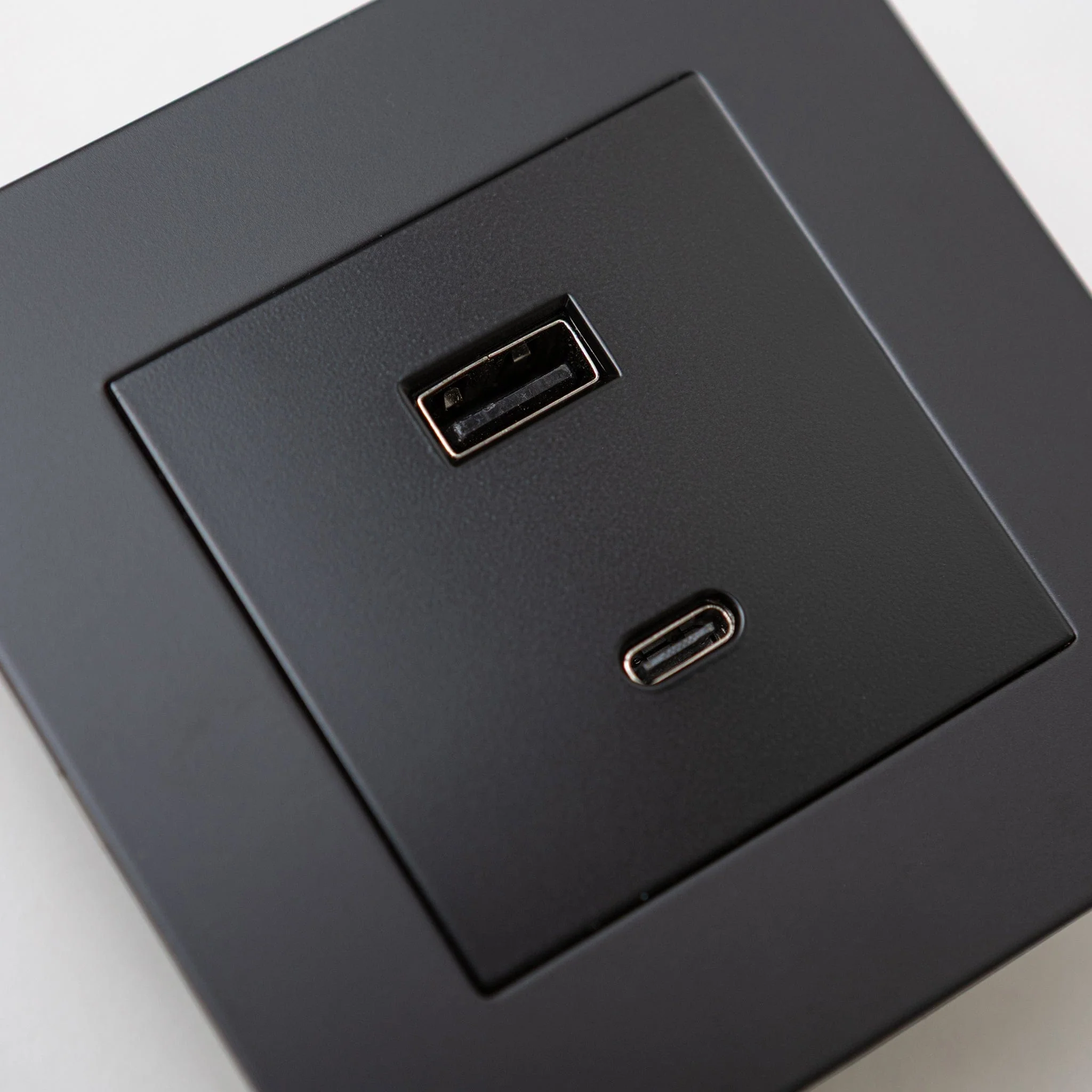 Matte Black Switches and Sockets - Straight Knurled Design - Image 53