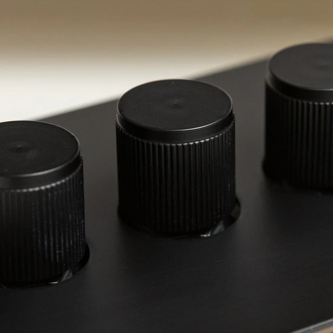 Matte Black Switches and Sockets - Straight Knurled Design - Image 55