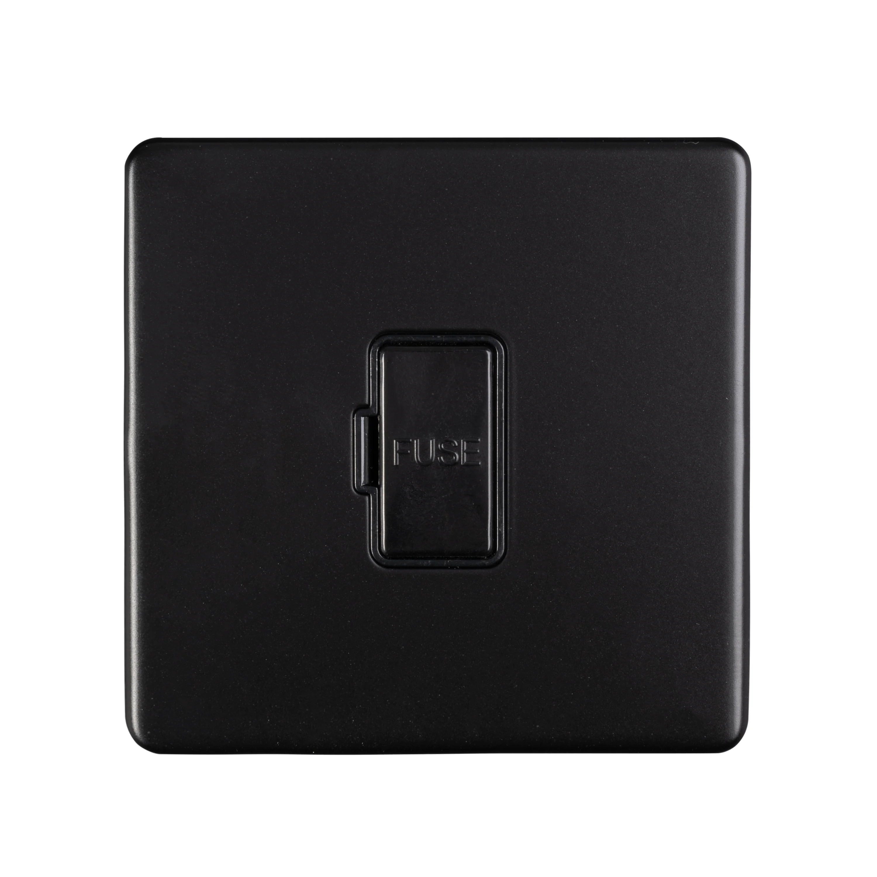 Stainless steel Unswitched Fuse Spur - Matt Black - Image 4