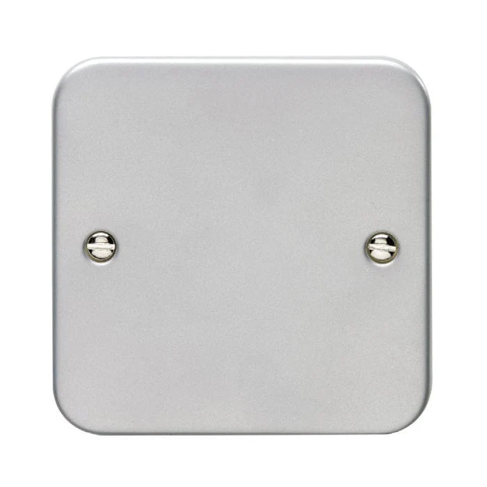 Utility Single Blank Plate - Grey