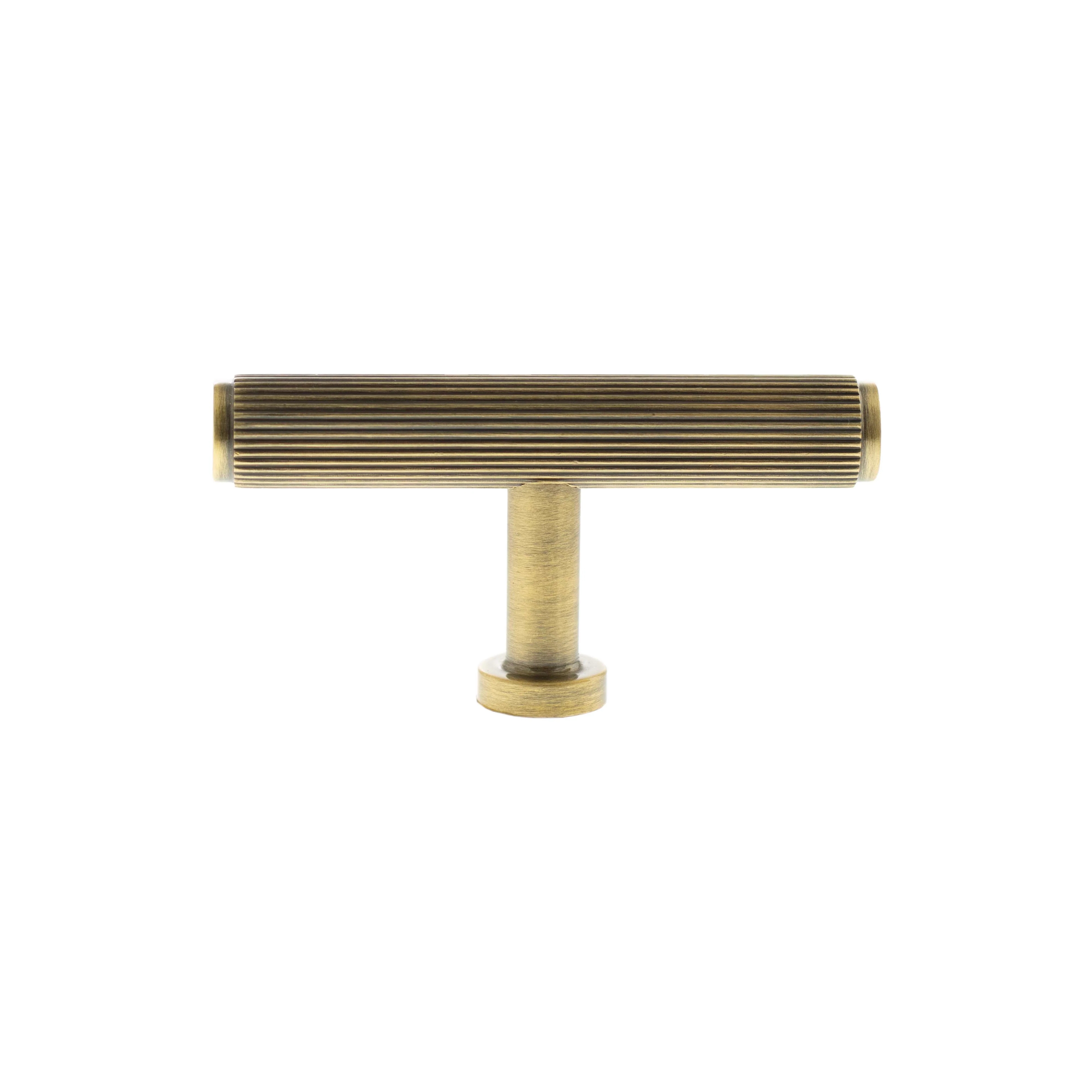 Millhouse Brass Battersea Linear T-Bar Cabinet Knob Handle - Image 6
