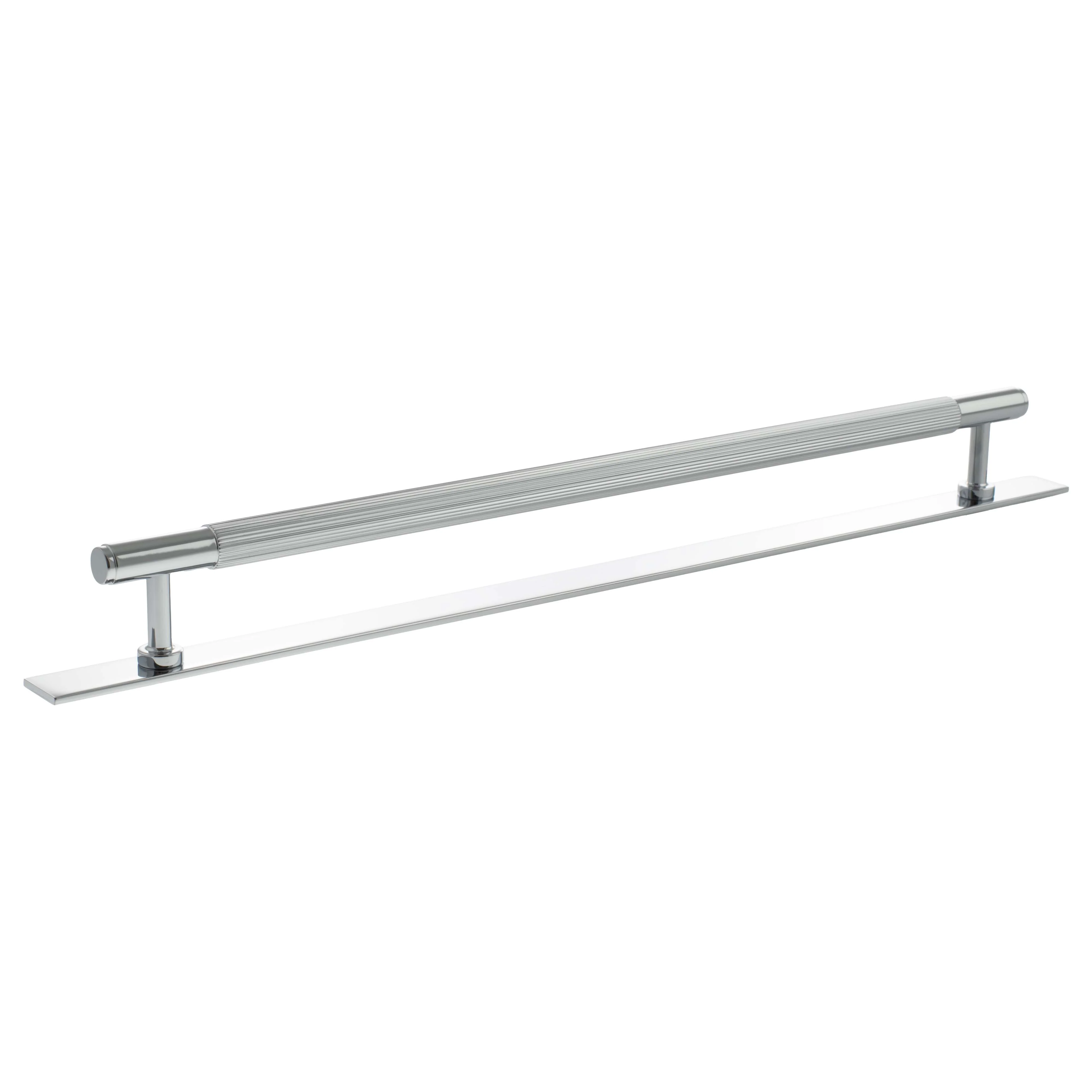 Millhouse Brass Battersea Linear T-Bar Cabinet Pull Handle on Backplate 320mm - Image 4