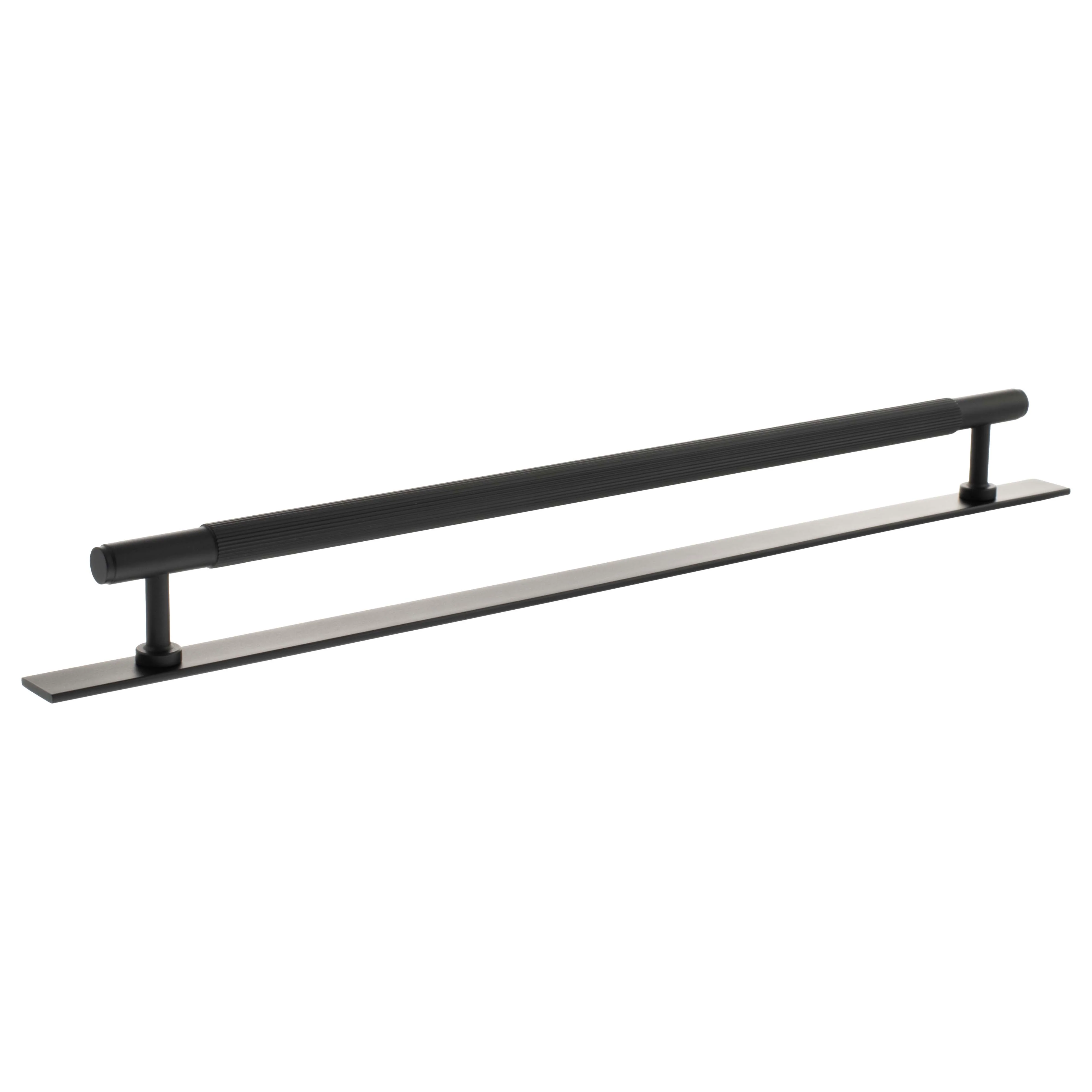Millhouse Brass Battersea Linear T-Bar Cabinet Pull Handle on Backplate 320mm - Image 5