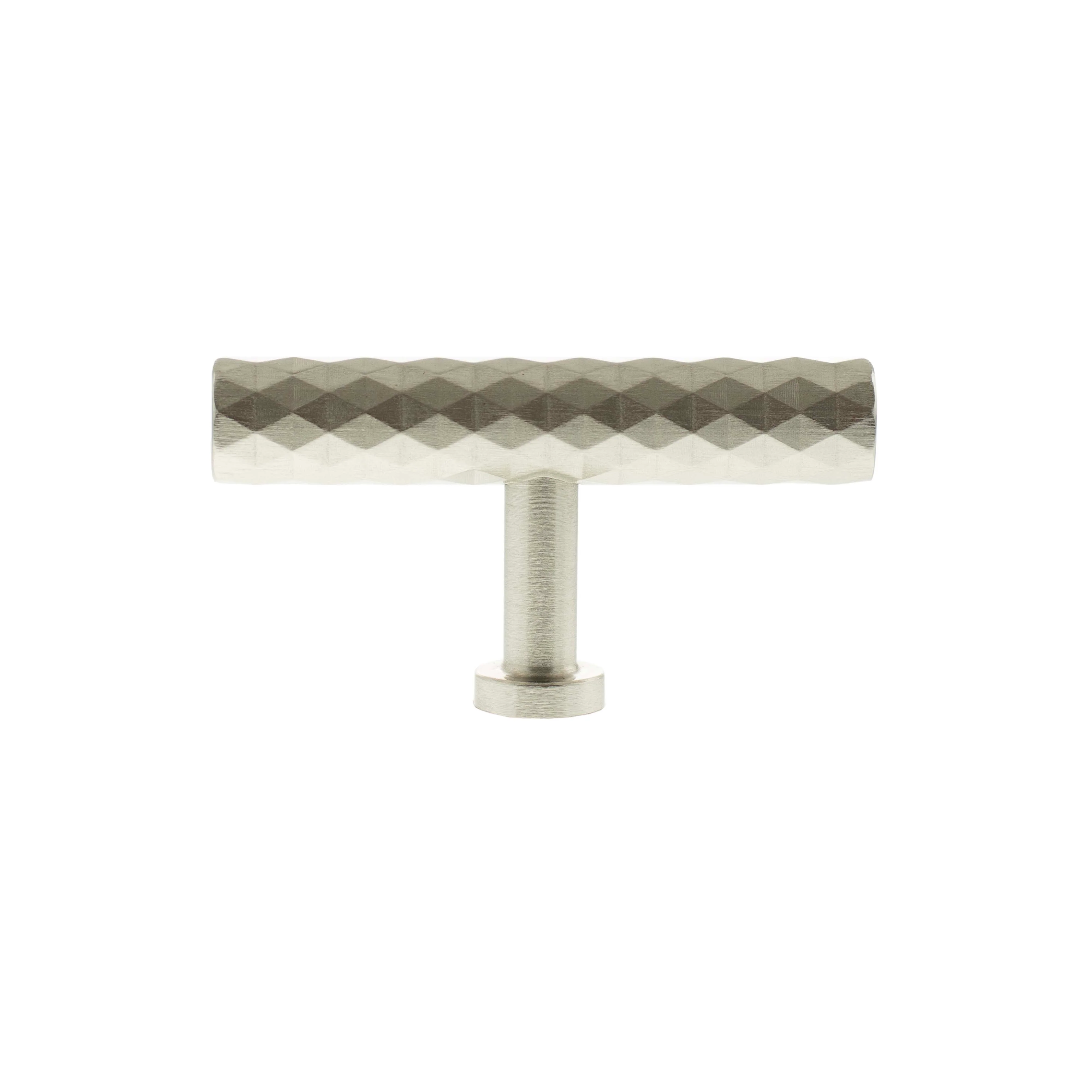 Millhouse Brass Chrysler Diamond T-Bar Cabinet Knob Handle - Image 2