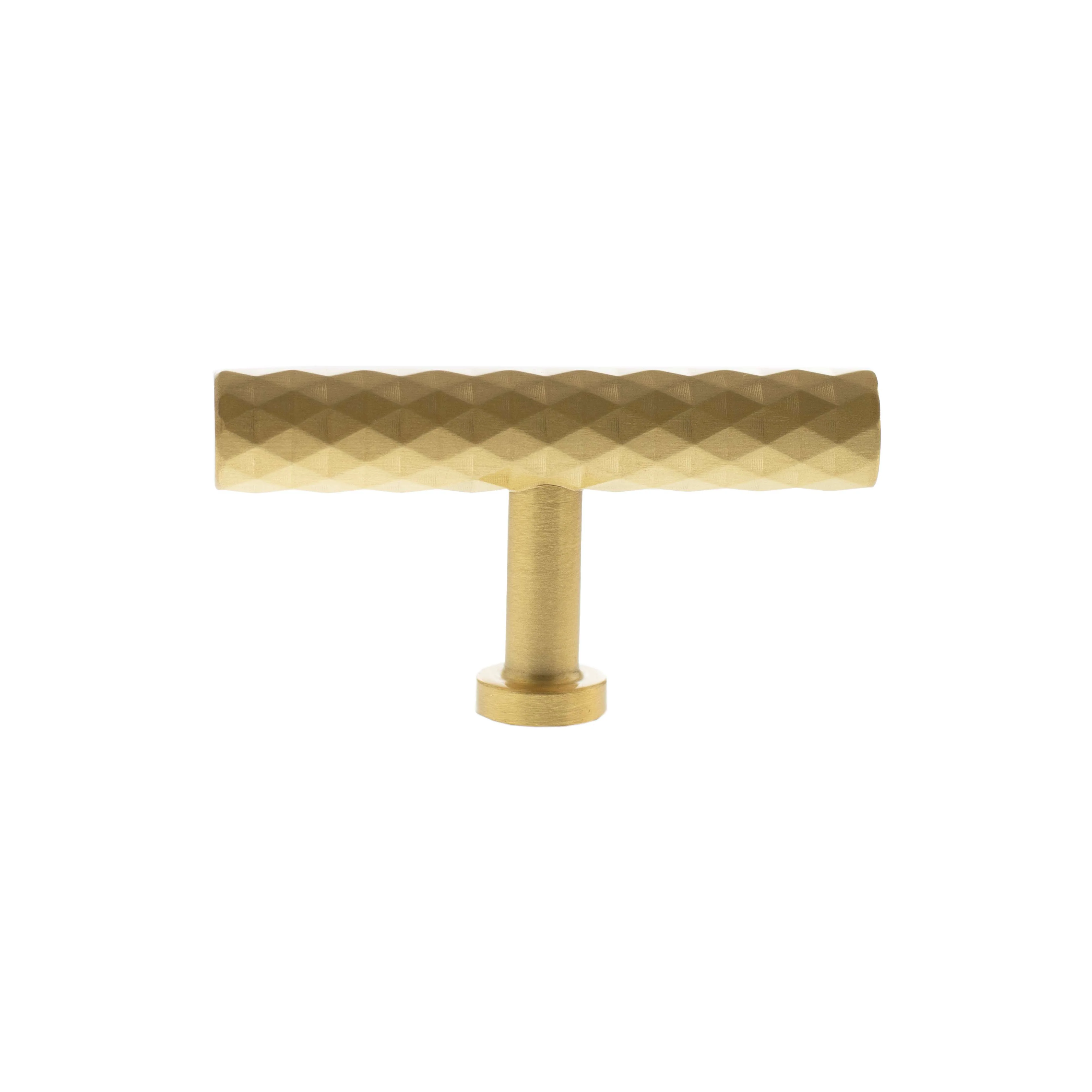 Millhouse Brass Chrysler Diamond T-Bar Cabinet Knob Handle - Image 3