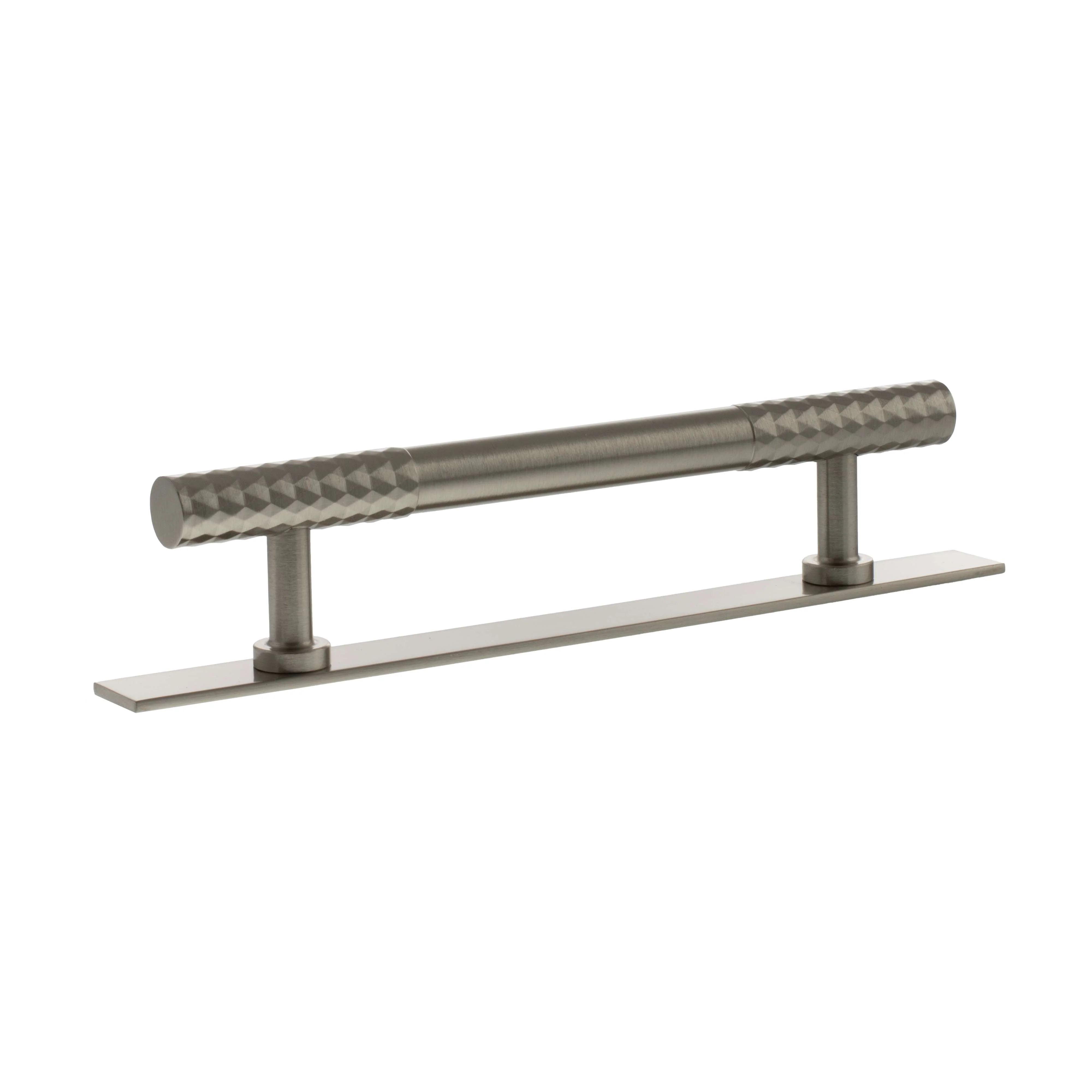 Millhouse Brass Chrysler Diamond T-Bar Cabinet Pull Handle on Backplate 128mm - Image 2