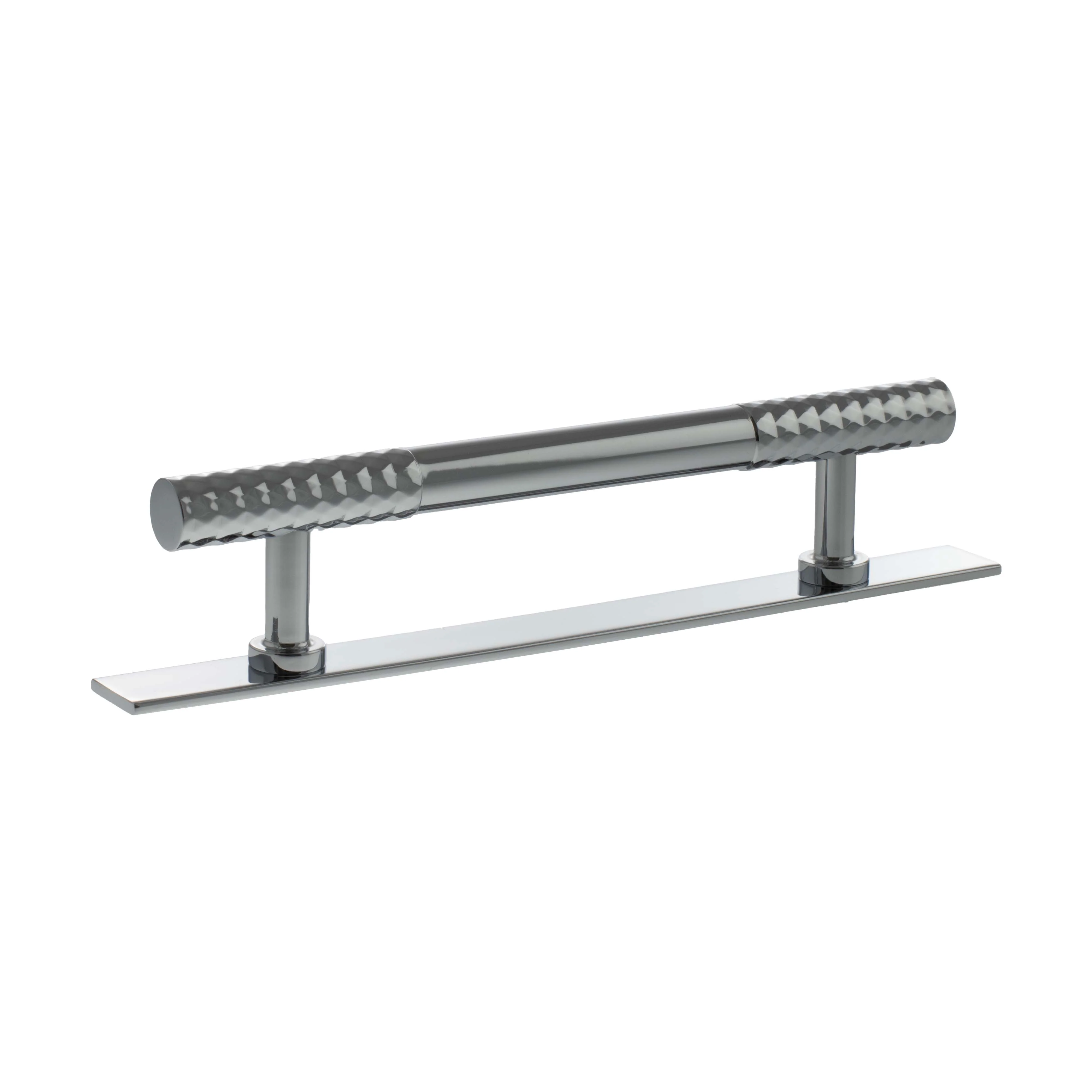 Millhouse Brass Chrysler Diamond T-Bar Cabinet Pull Handle on Backplate 128mm - Image 4