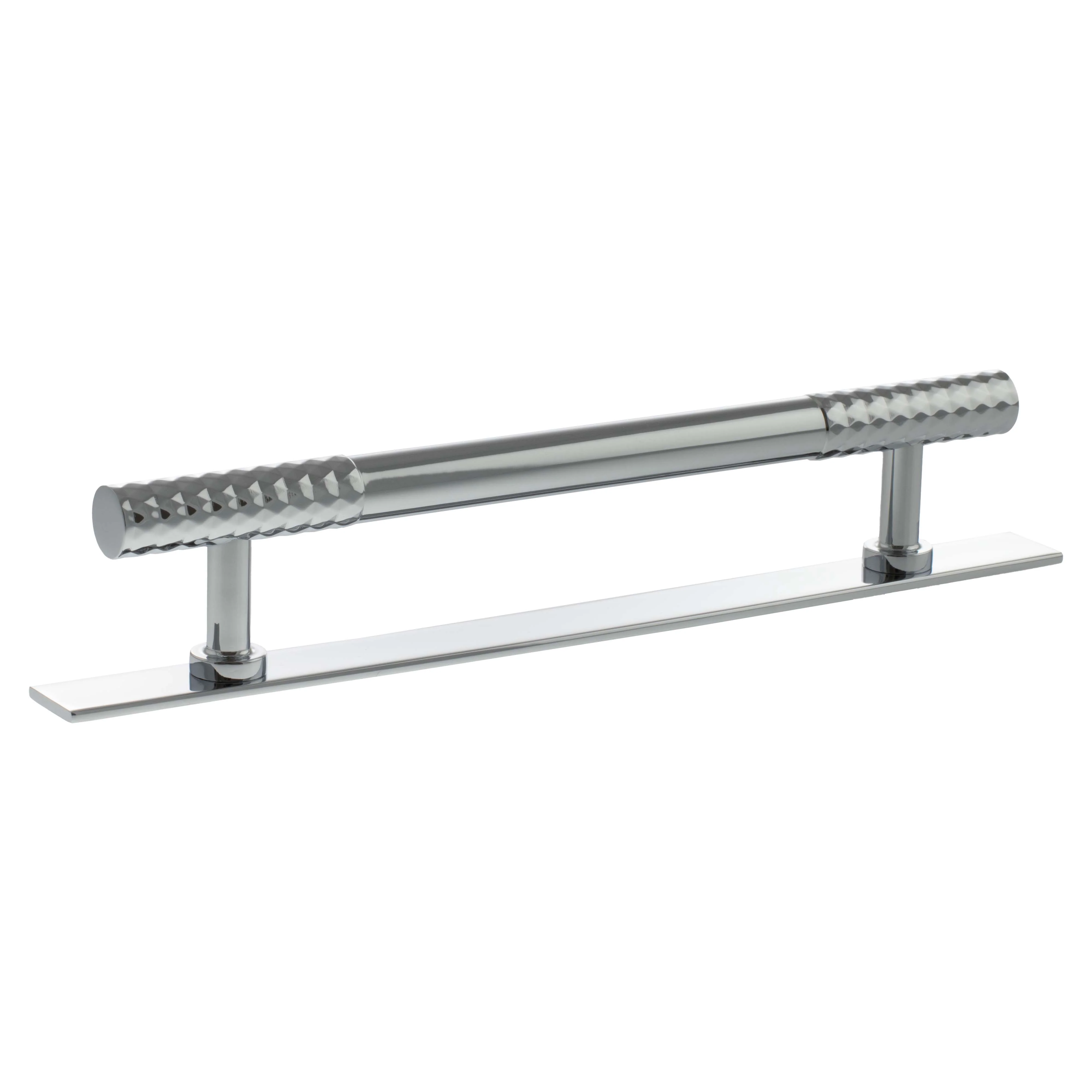 Millhouse Brass Chrysler Diamond T-Bar Cabinet Pull Handle on Backplate 160mm - Image 4