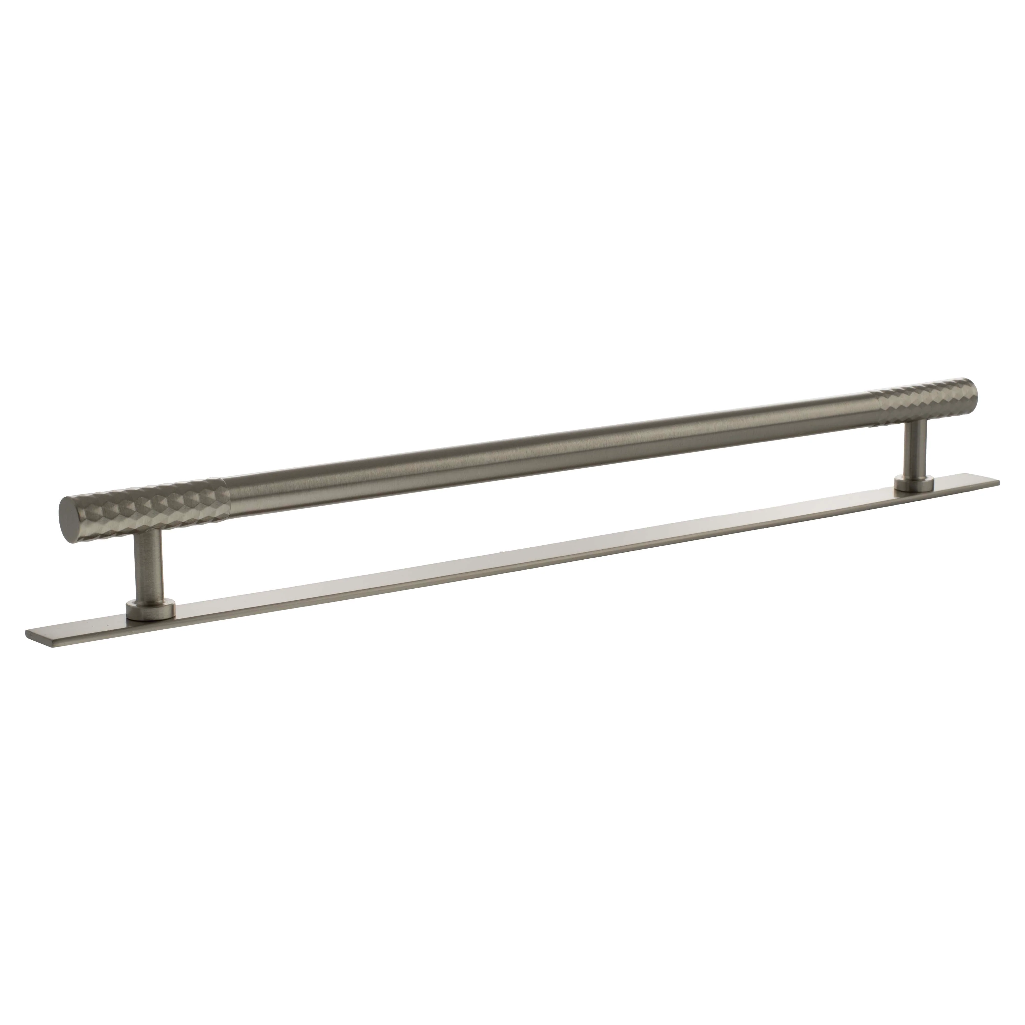 Millhouse Brass Chrysler Diamond T-Bar Cabinet Pull Handle on Backplate 320mm - Image 2