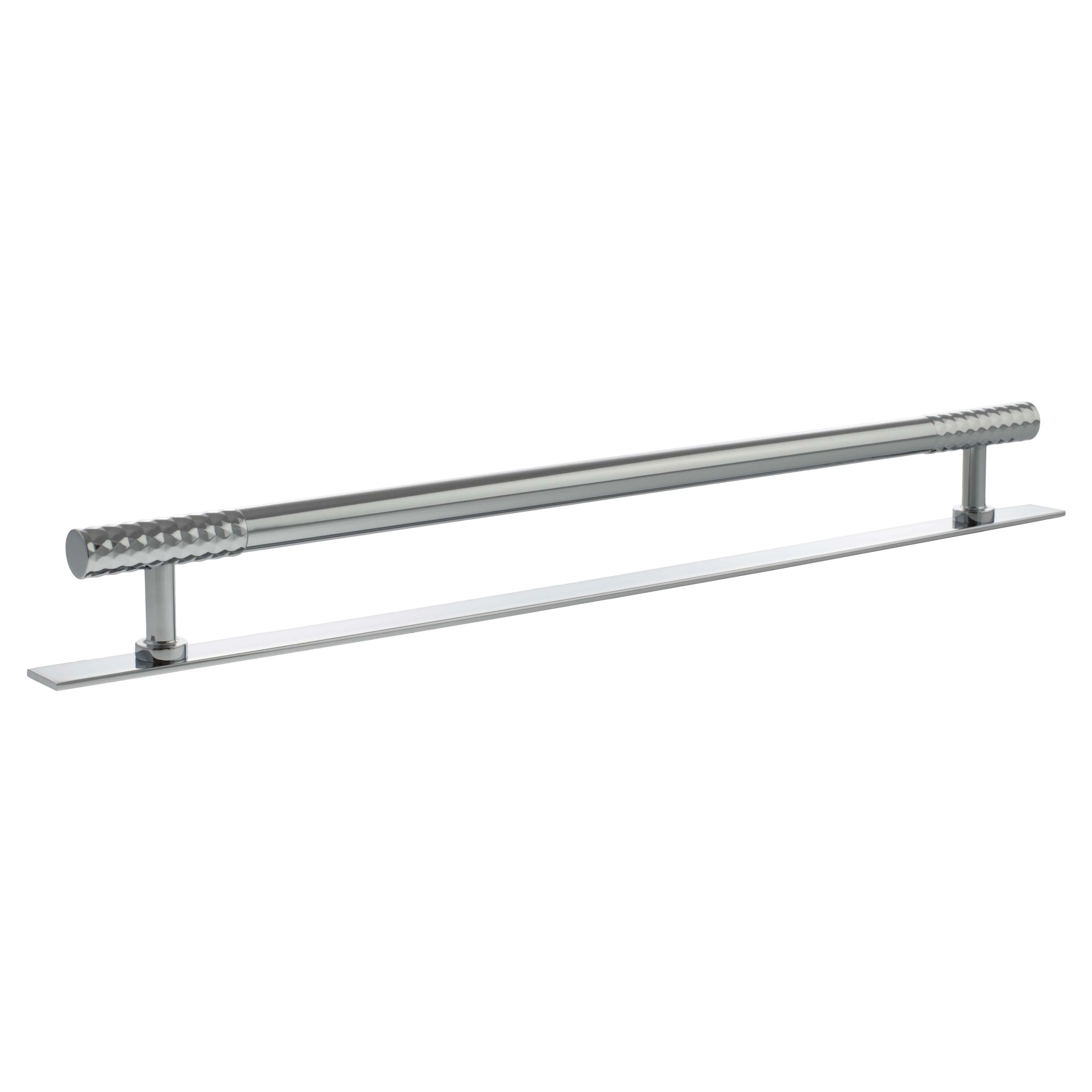 Millhouse Brass Chrysler Diamond T-Bar Cabinet Pull Handle on Backplate 320mm - Image 4
