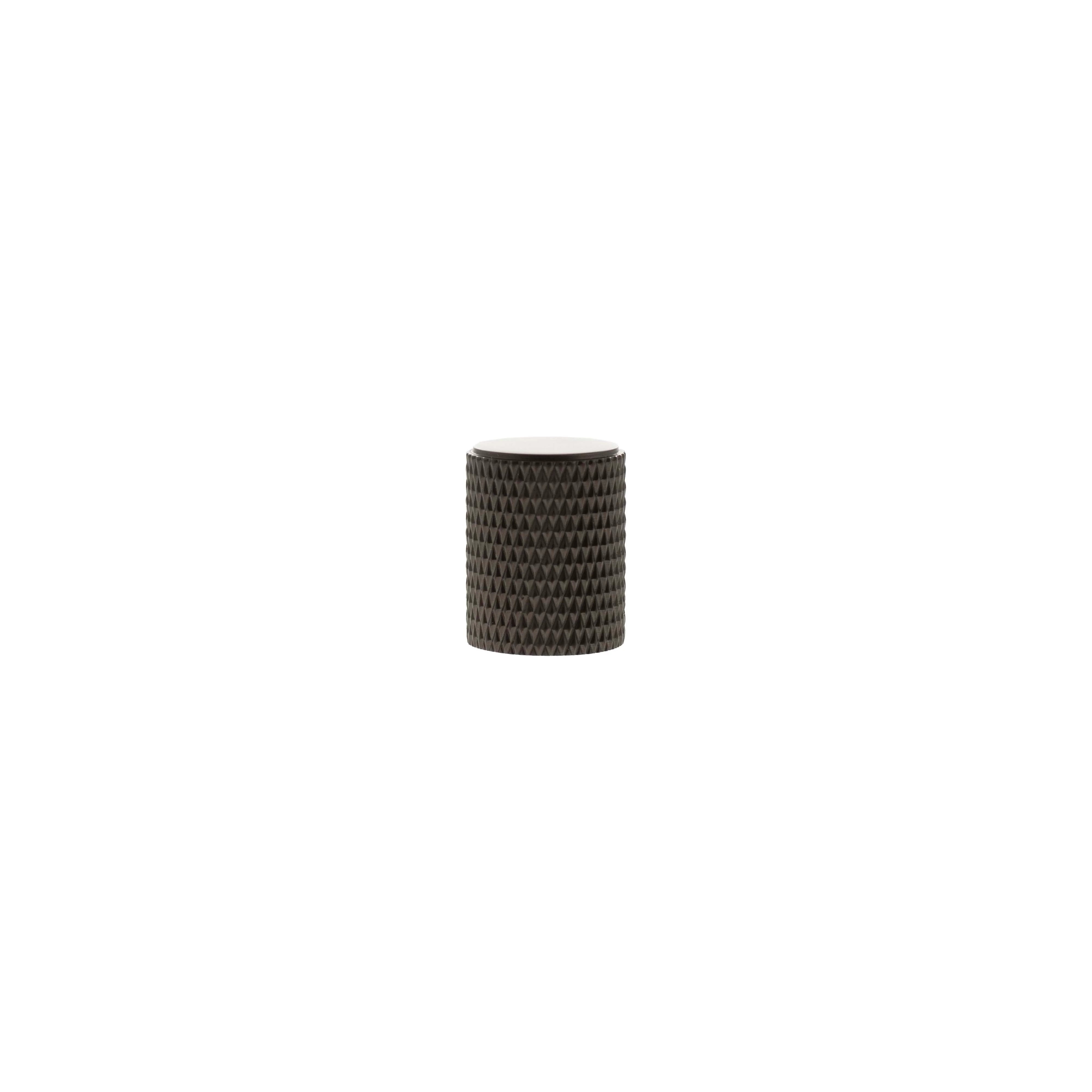 Millhouse Brass Eiffel Knurled Cylinder Cabinet Knob Handle