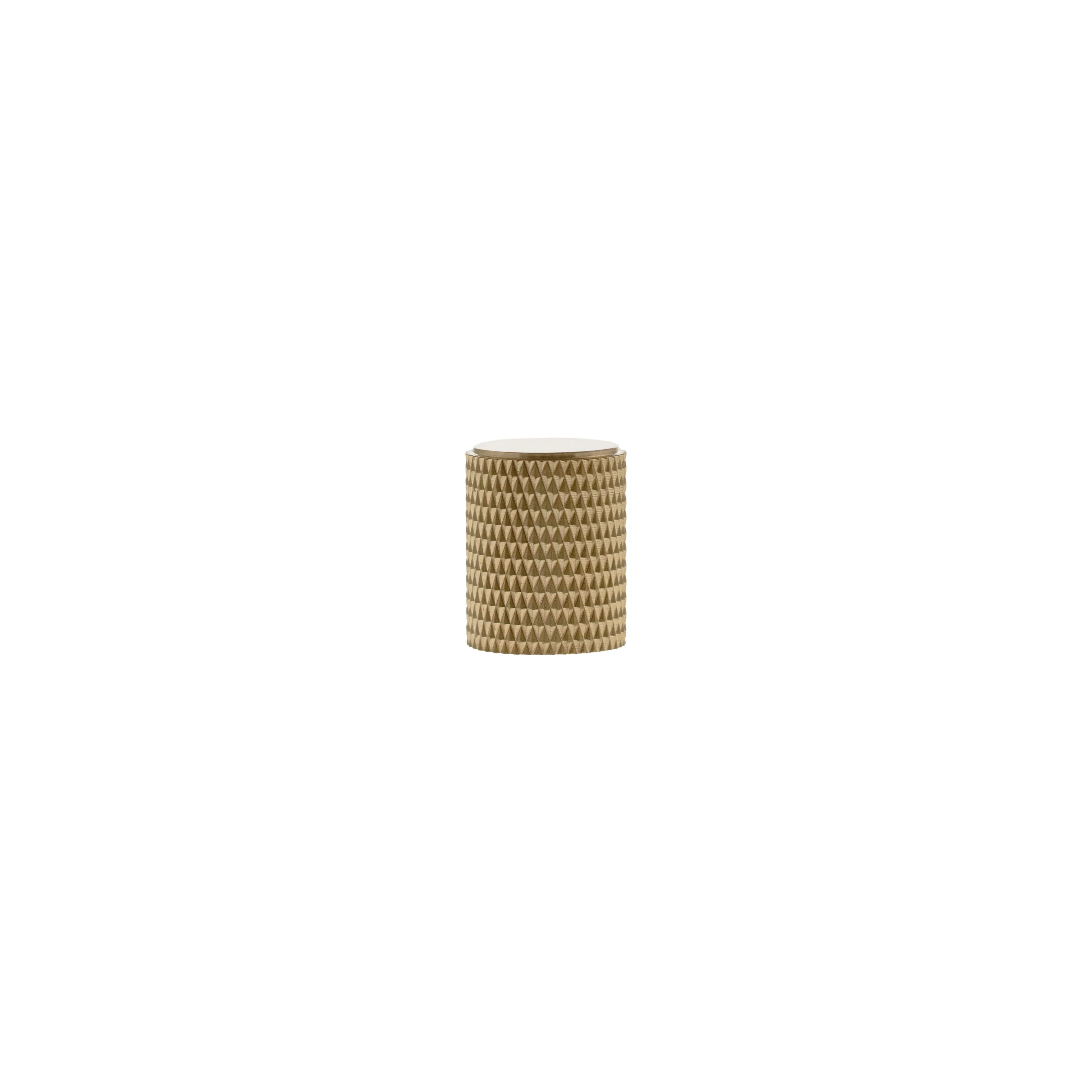 Millhouse Brass Eiffel Knurled Cylinder Cabinet Knob Handle - Image 3