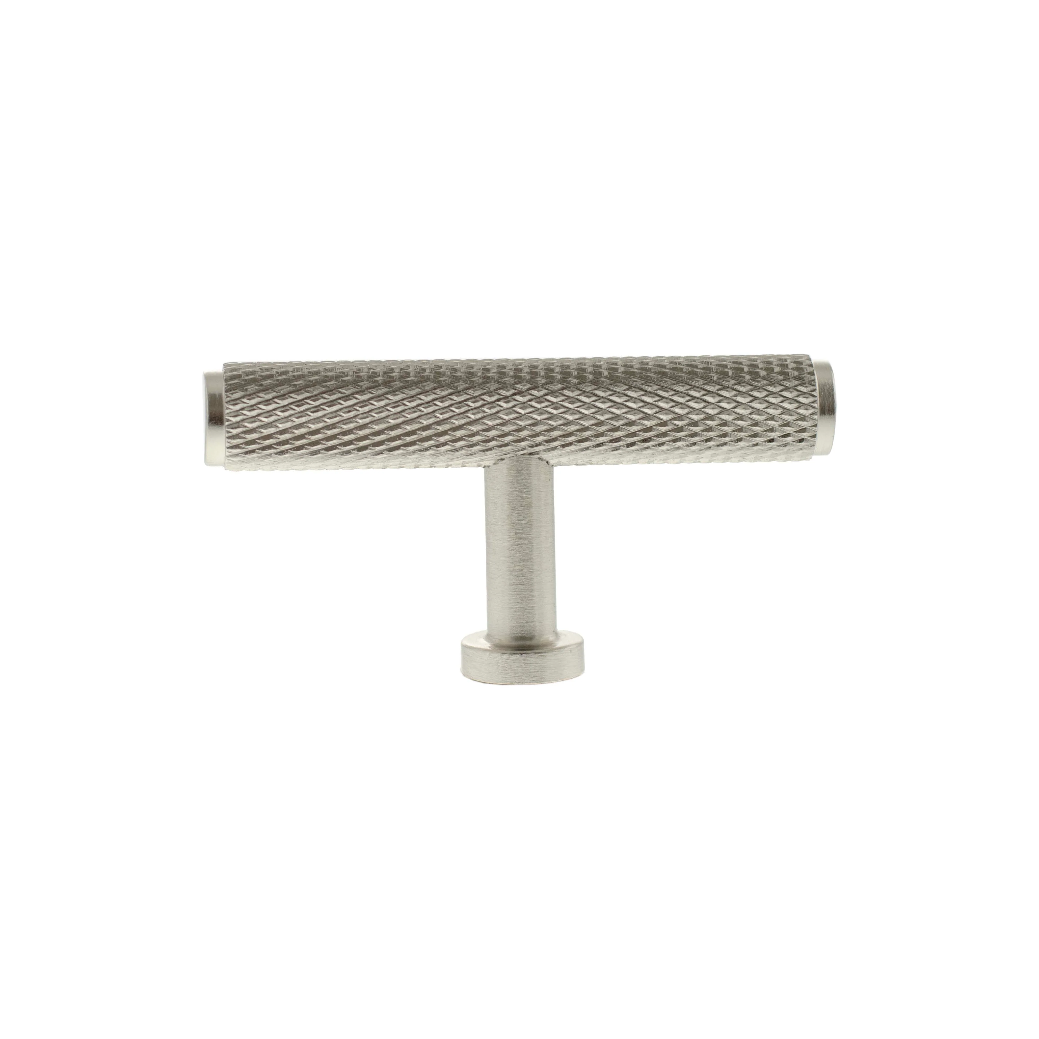 Millhouse Brass Eiffel Knurled T-Bar Cabinet Knob Handle - Image 2