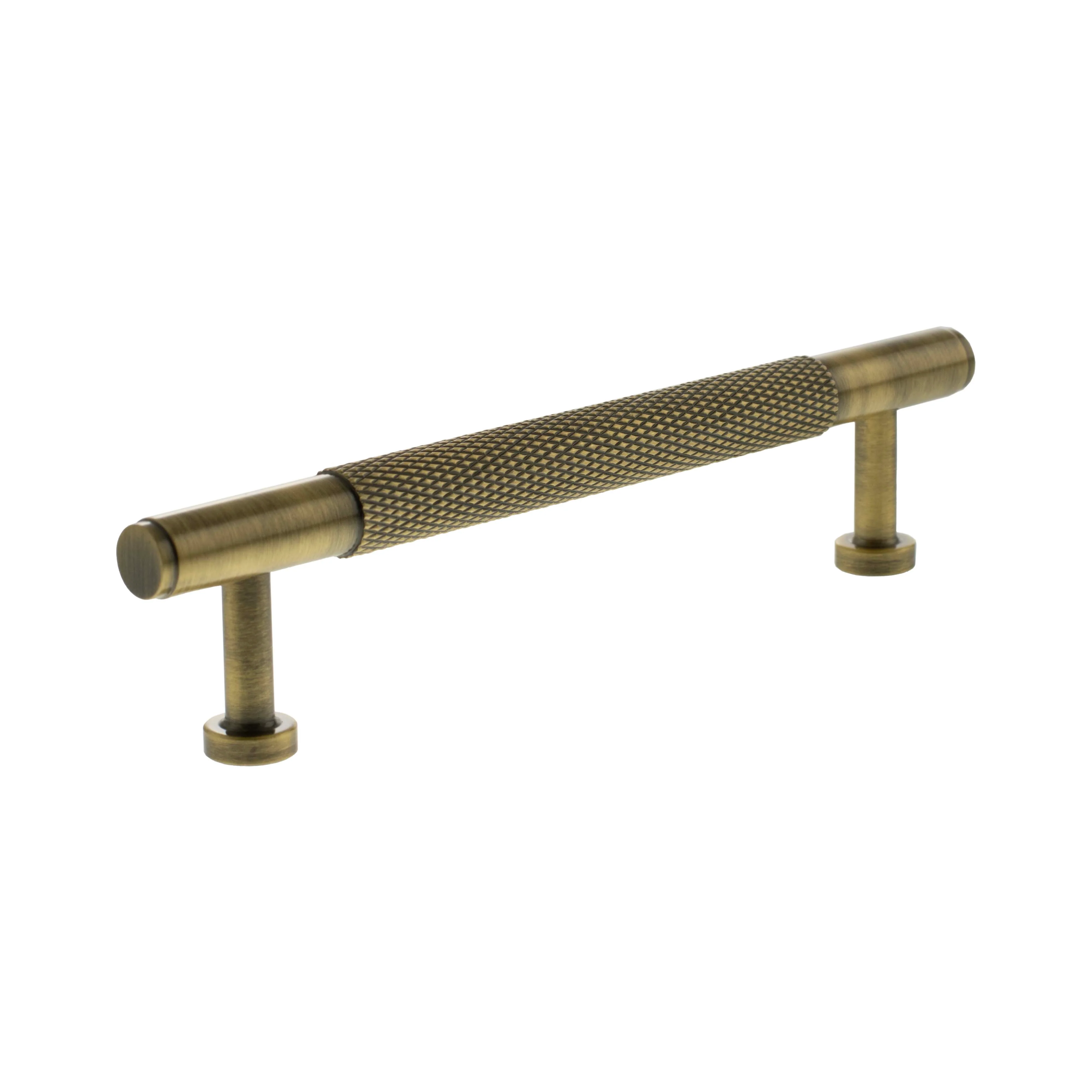 Millhouse Brass Eiffel Knurled T-Bar Cabinet Pull Handle 128mm - Image 6