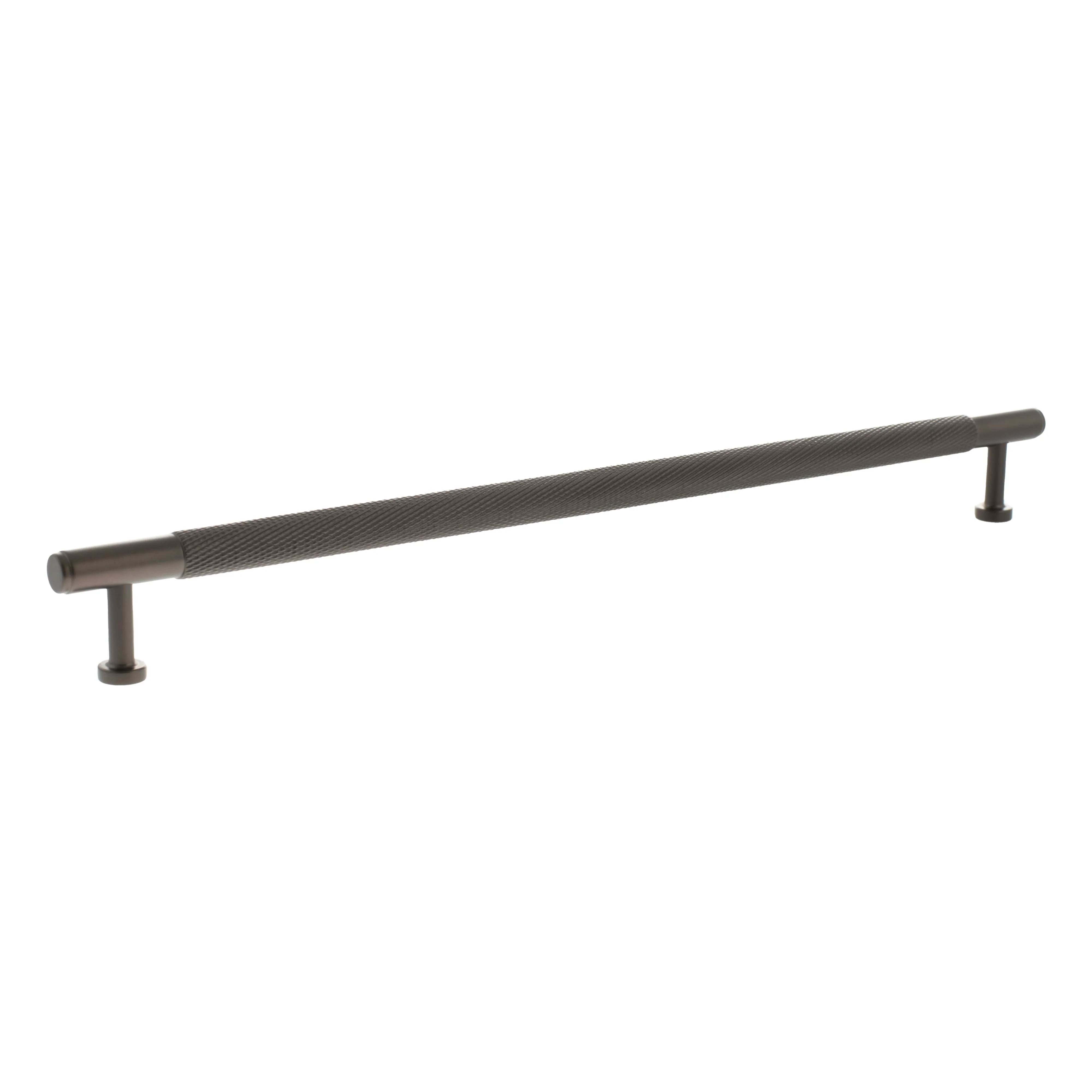 Millhouse Brass Eiffel Knurled T-Bar Cabinet Pull Handle 320mm