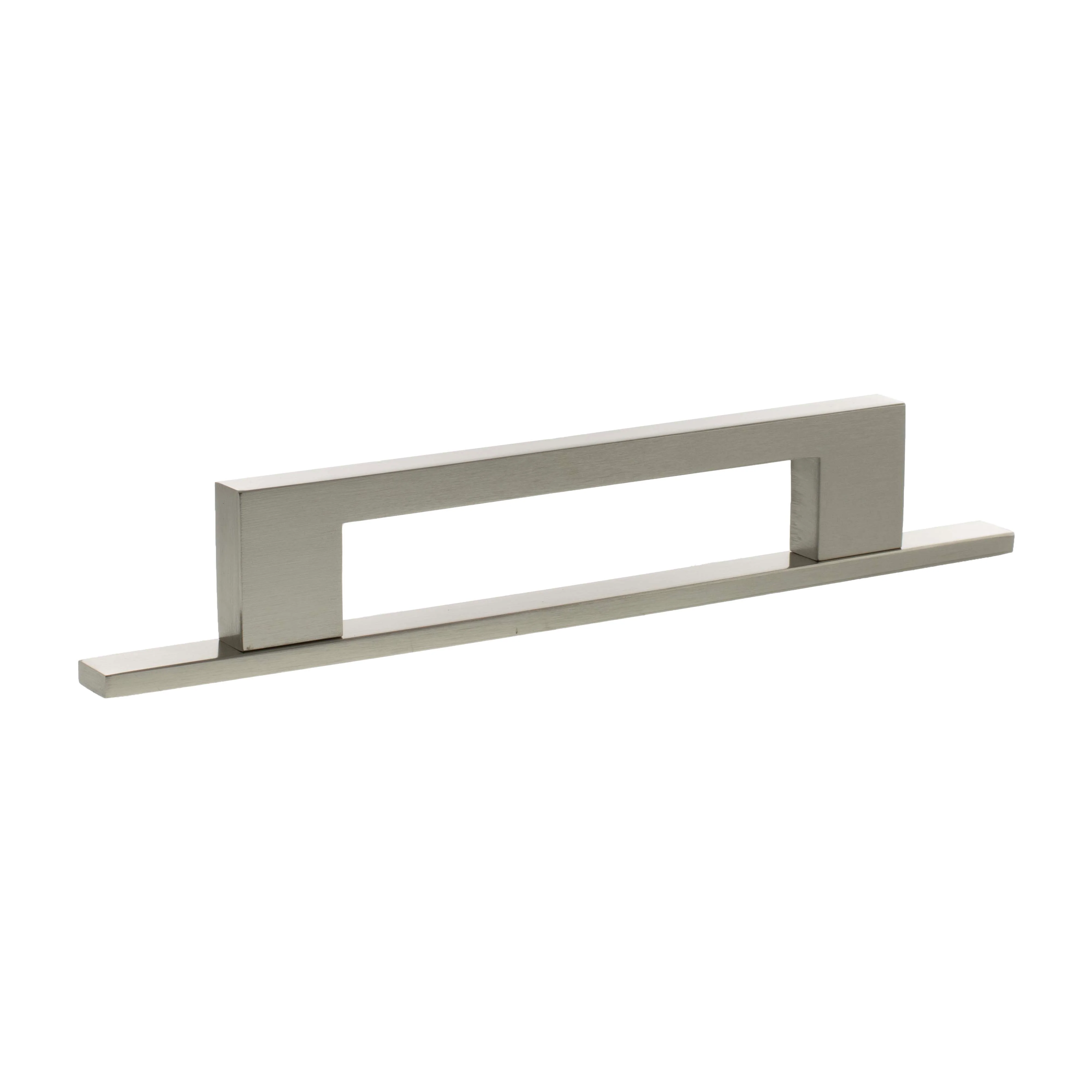 Millhouse Brass Empire Slim Cabinet Pull Handle on Backplate 128mm - Image 2