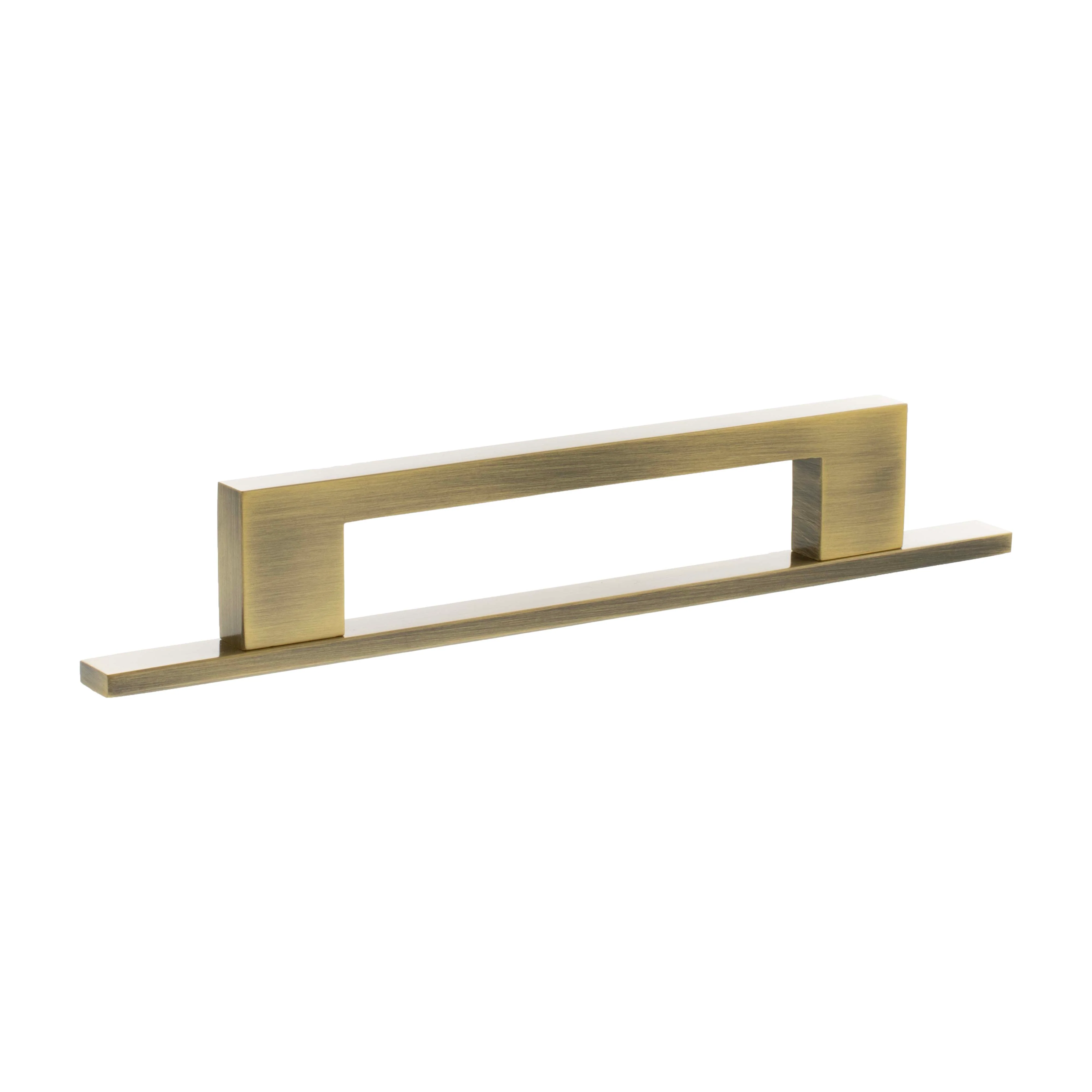 Millhouse Brass Empire Slim Cabinet Pull Handle on Backplate 128mm - Image 6