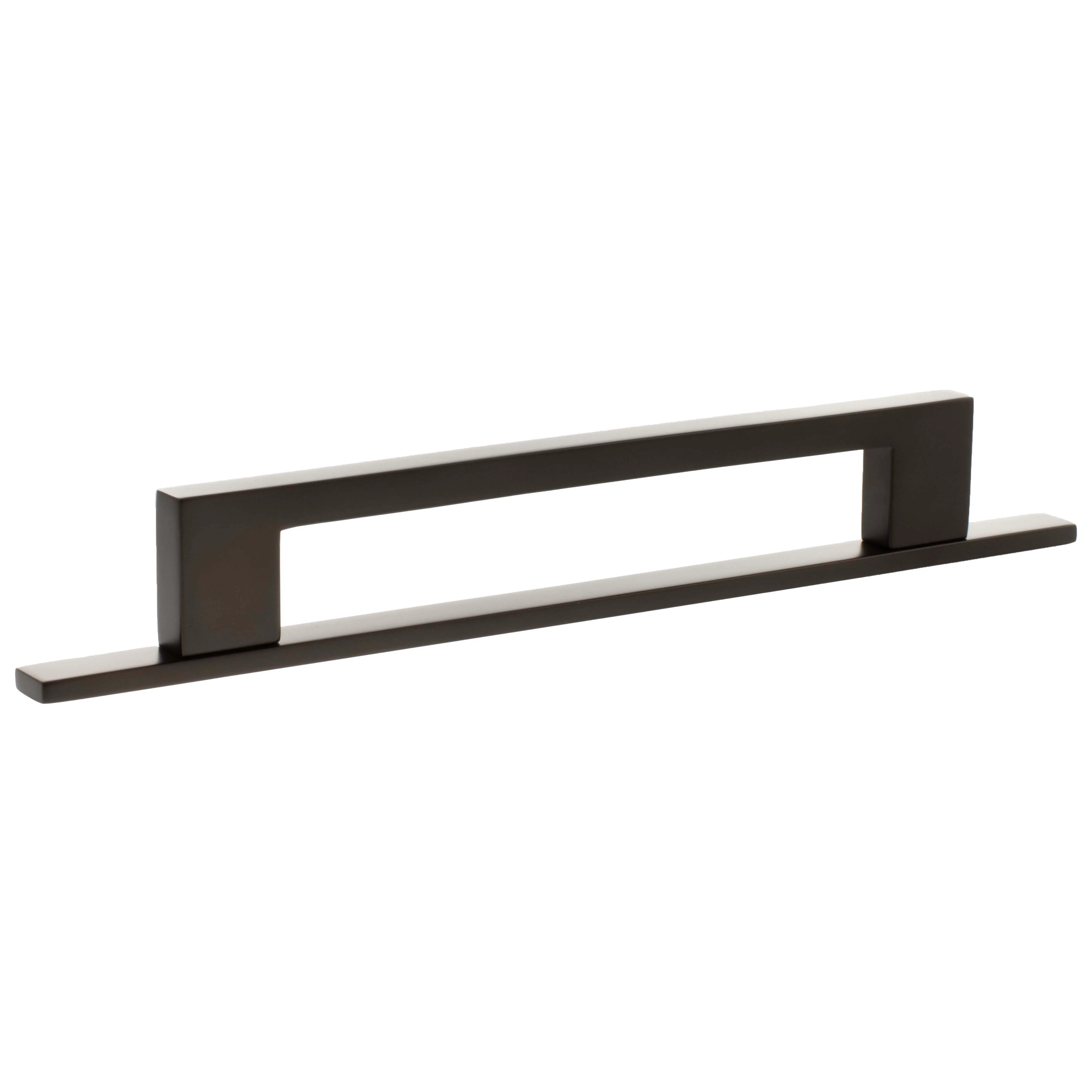 Millhouse Brass Empire Slim Cabinet Pull Handle on Backplate 160mm