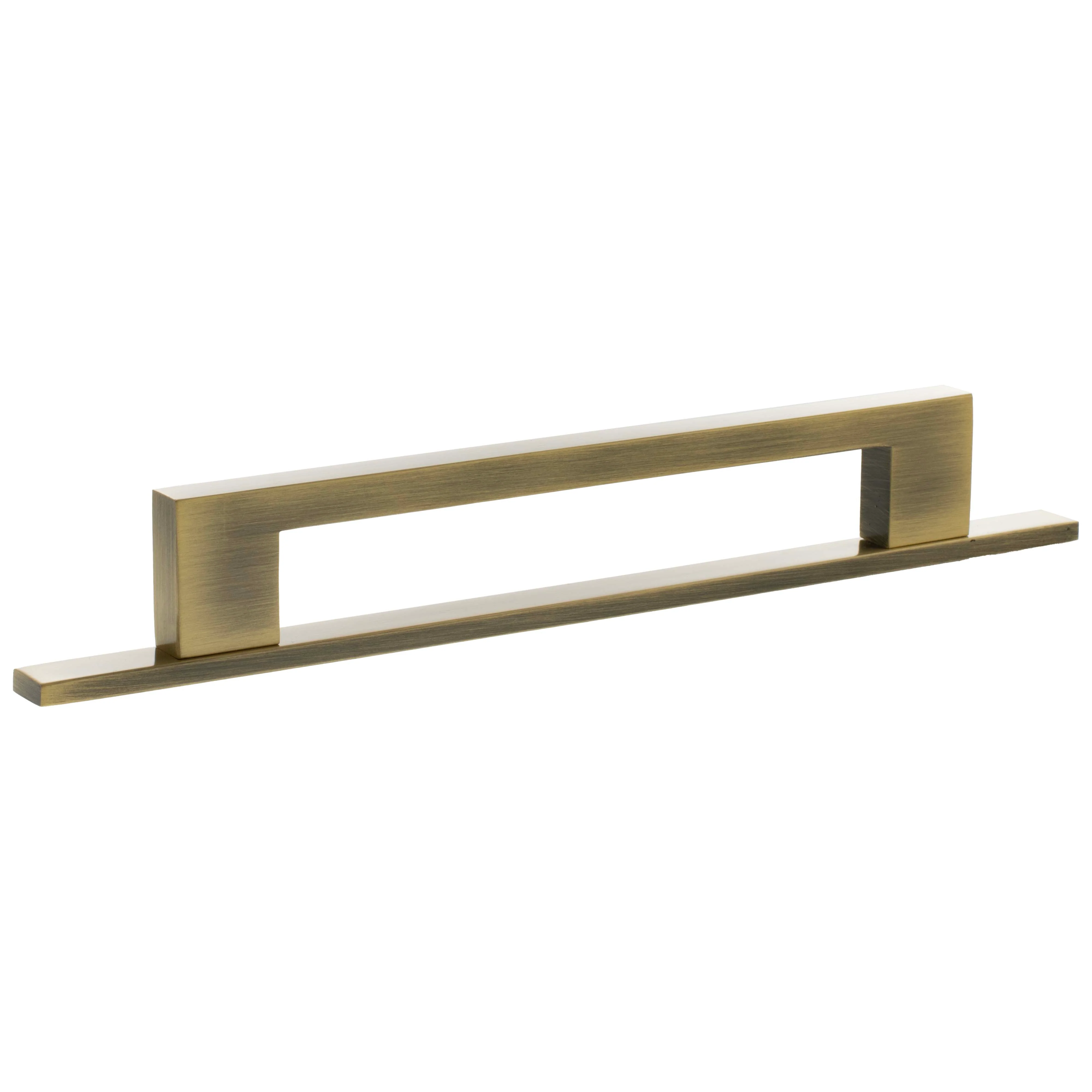 Millhouse Brass Empire Slim Cabinet Pull Handle on Backplate 160mm - Image 6