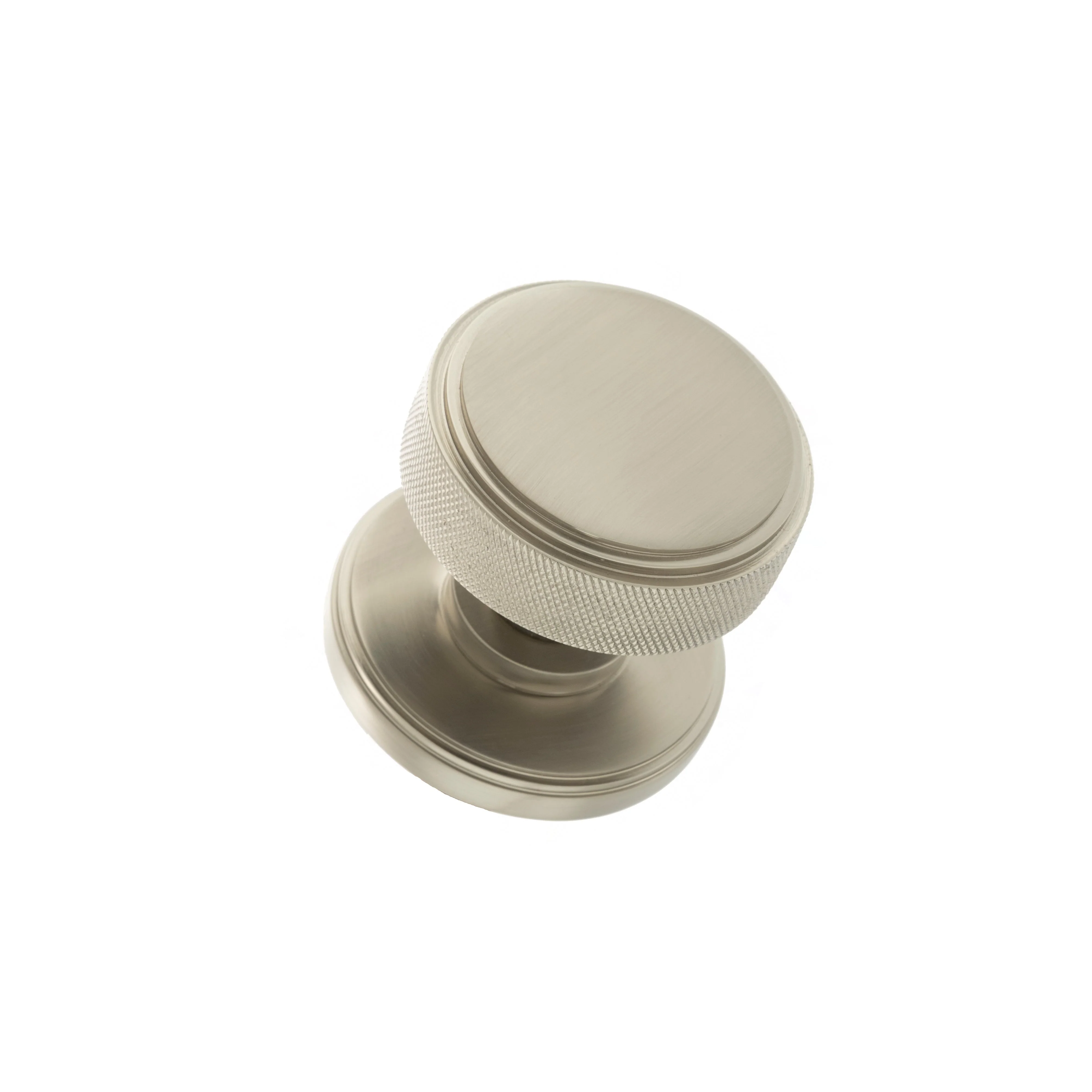 Millhouse Brass Harrison Brass Knurled Mortice Knob on Concealed Fix Rose