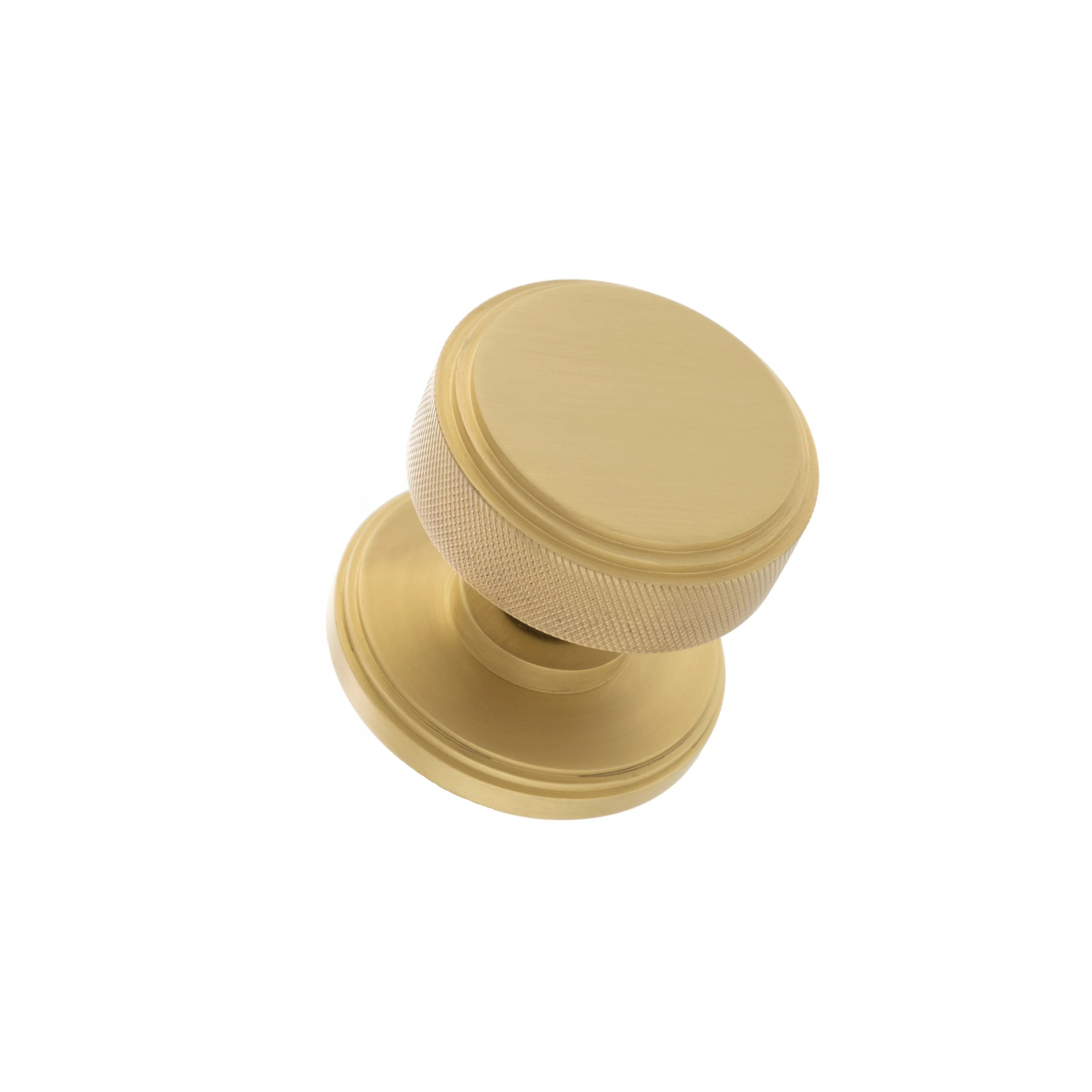 Millhouse Brass Harrison Brass Knurled Mortice Knob on Concealed Fix Rose - Image 2