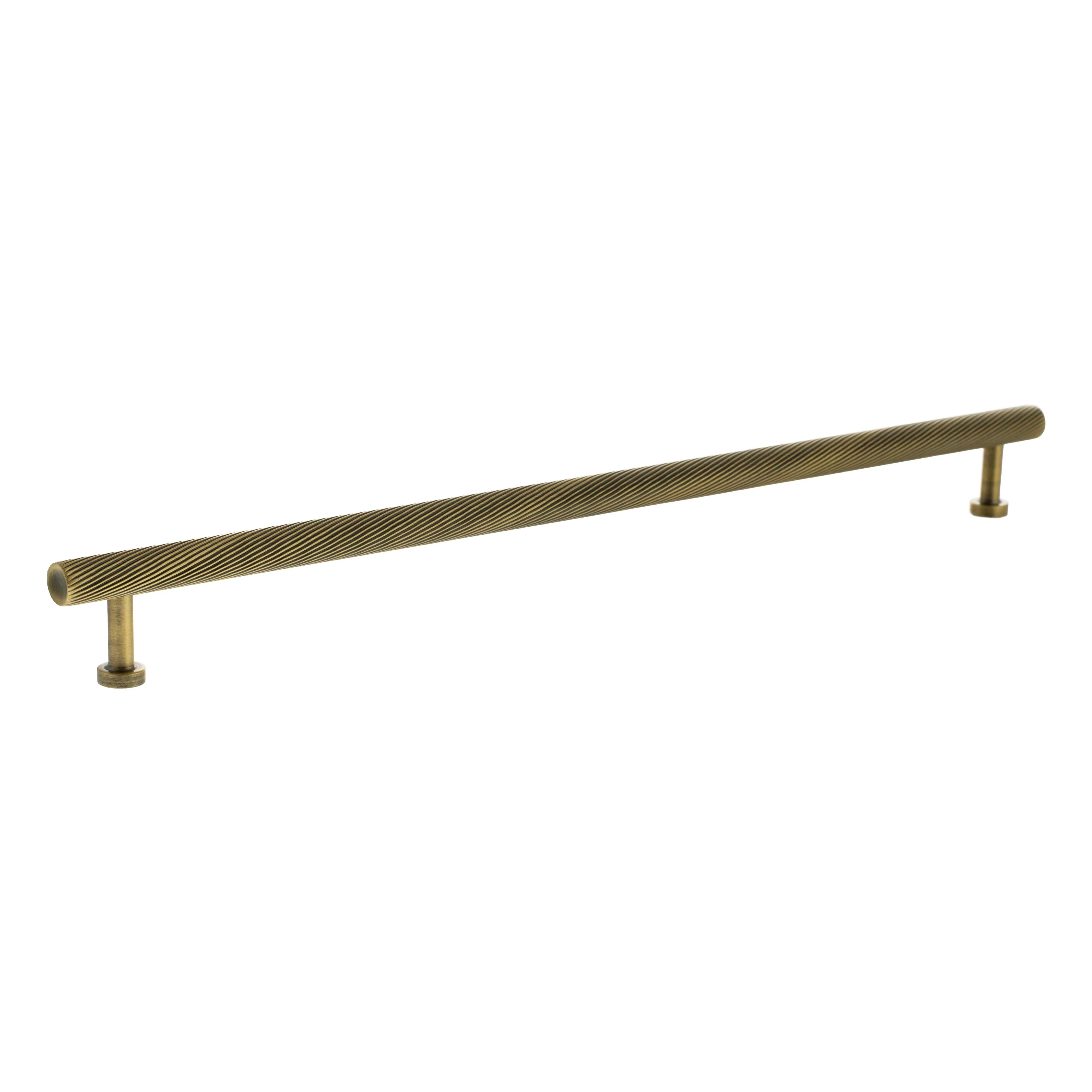 Millhouse Brass Paddington Spiral T-Bar Cabinet Pull Handle 320mm - Image 6