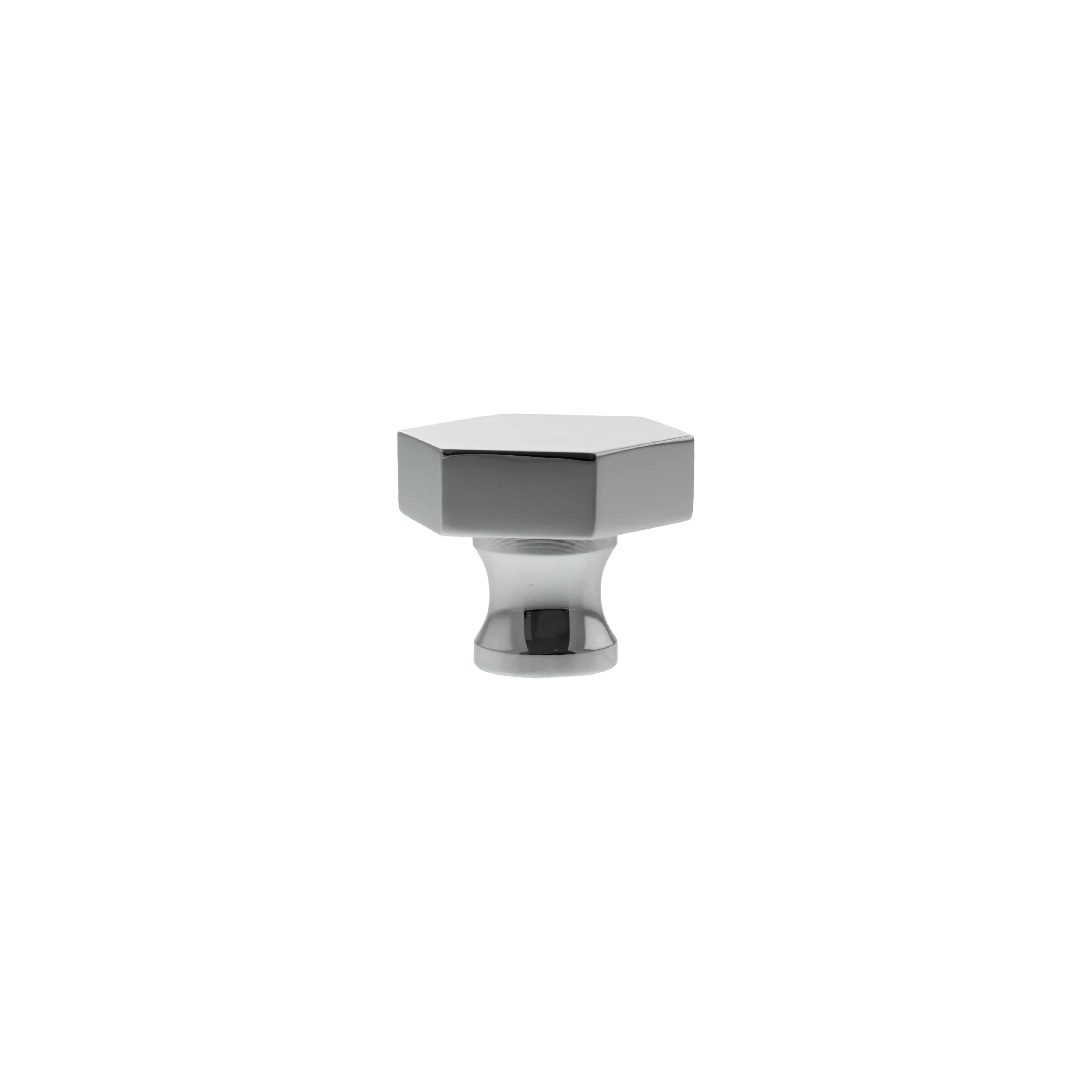 Millhouse Brass Pennington Hexagonal Cabinet Knob Handle - Image 4