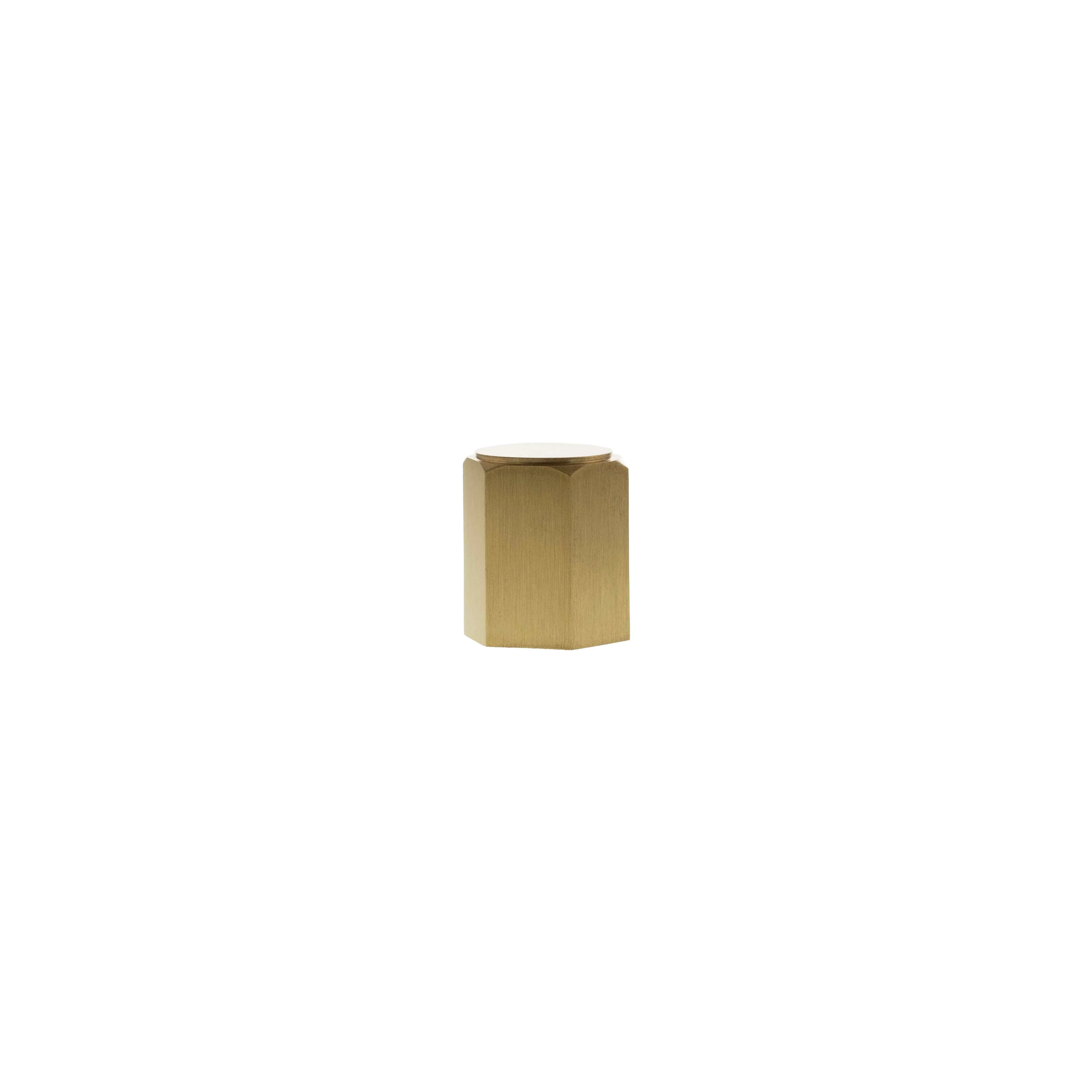 Millhouse Brass Pennington Hexagonal Cylinder Cabinet Knob Handle - Image 3