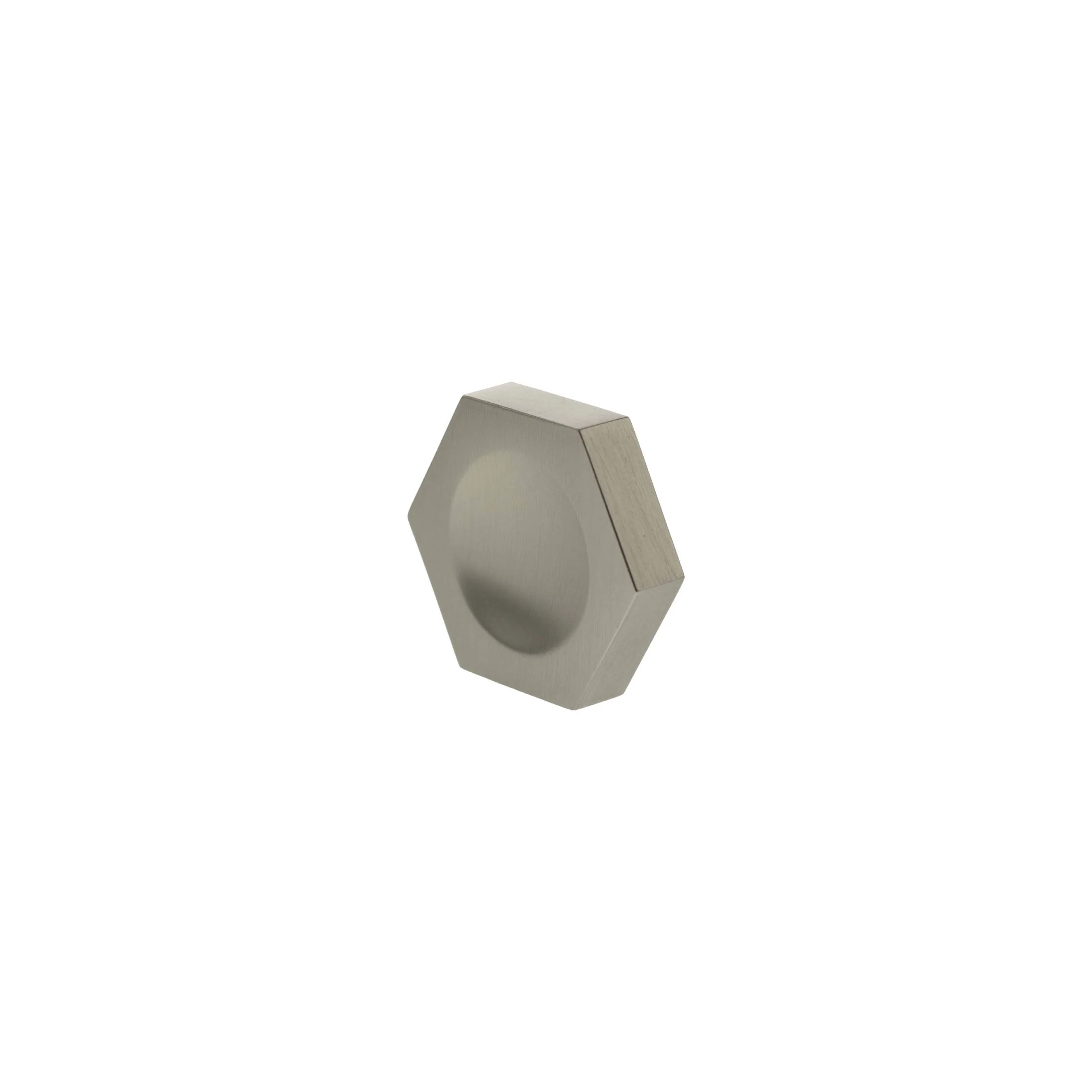 Millhouse Brass Pennington Hexagonal Finger Pull Cabinet Knob Handle - Image 2