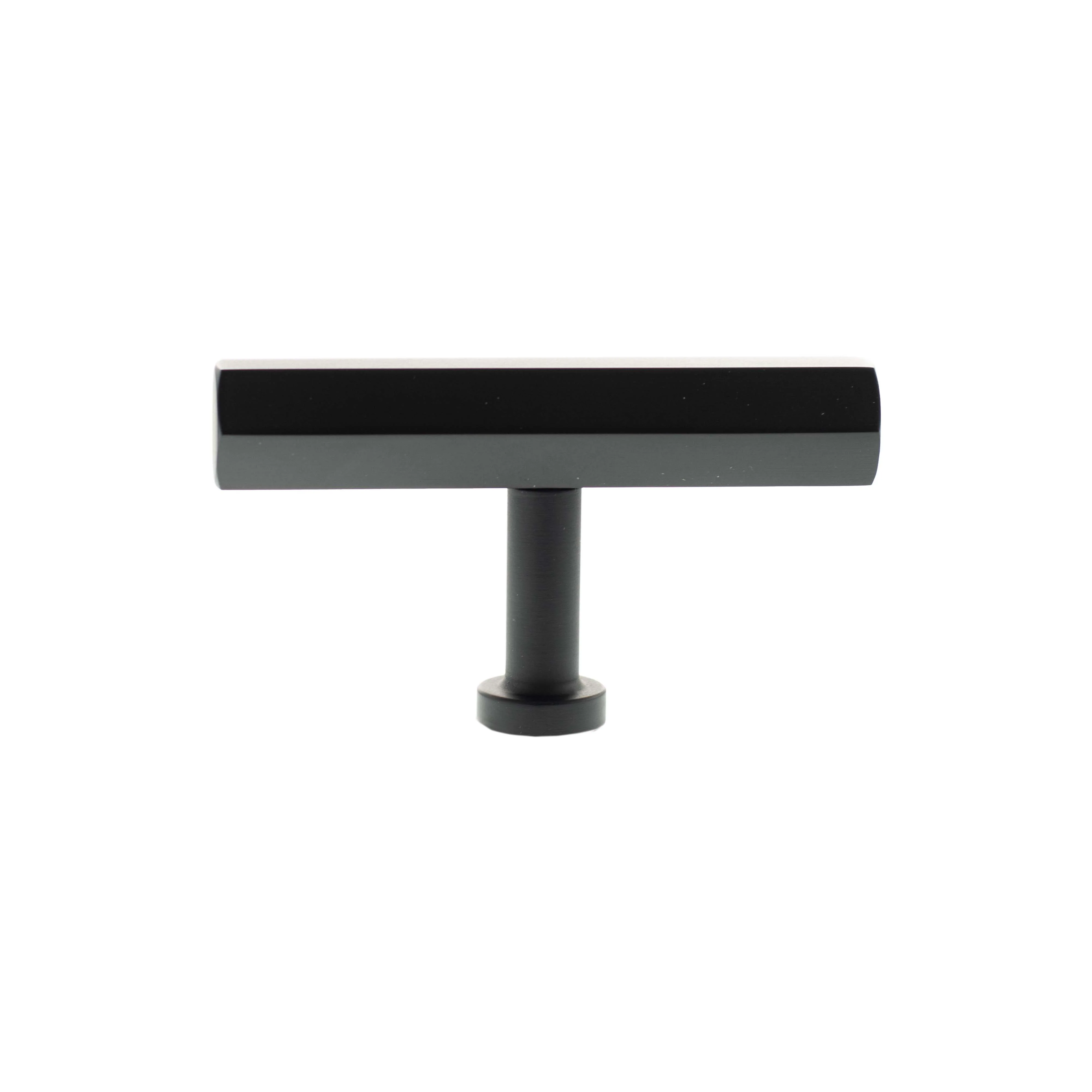 Millhouse Brass Pennington Hexagonal T-Bar Cabinet Knob Handle - Image 5