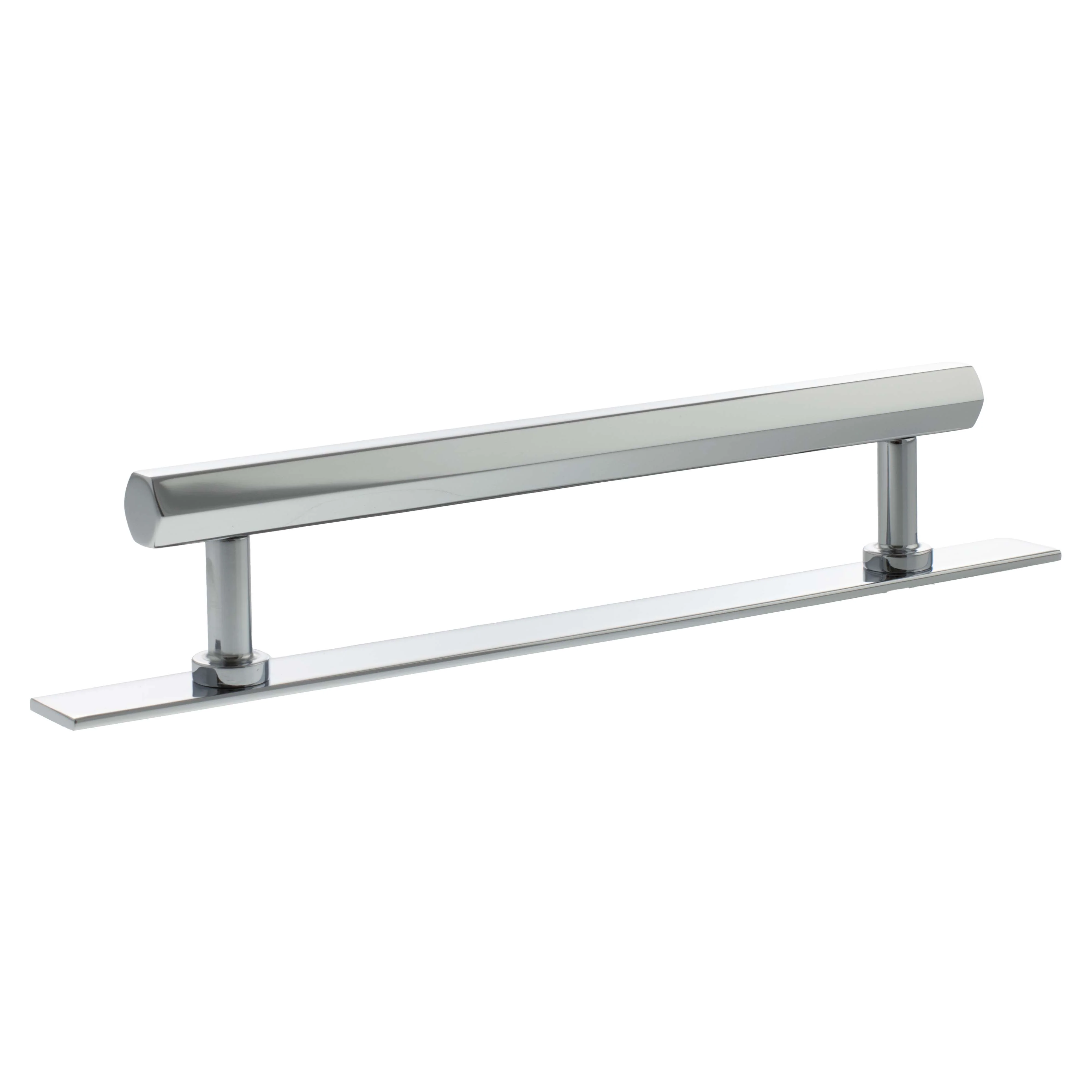 Millhouse Brass Pennington Hexagonal T-Bar Cabinet Pull Handle on Backplate 160mm - Image 4