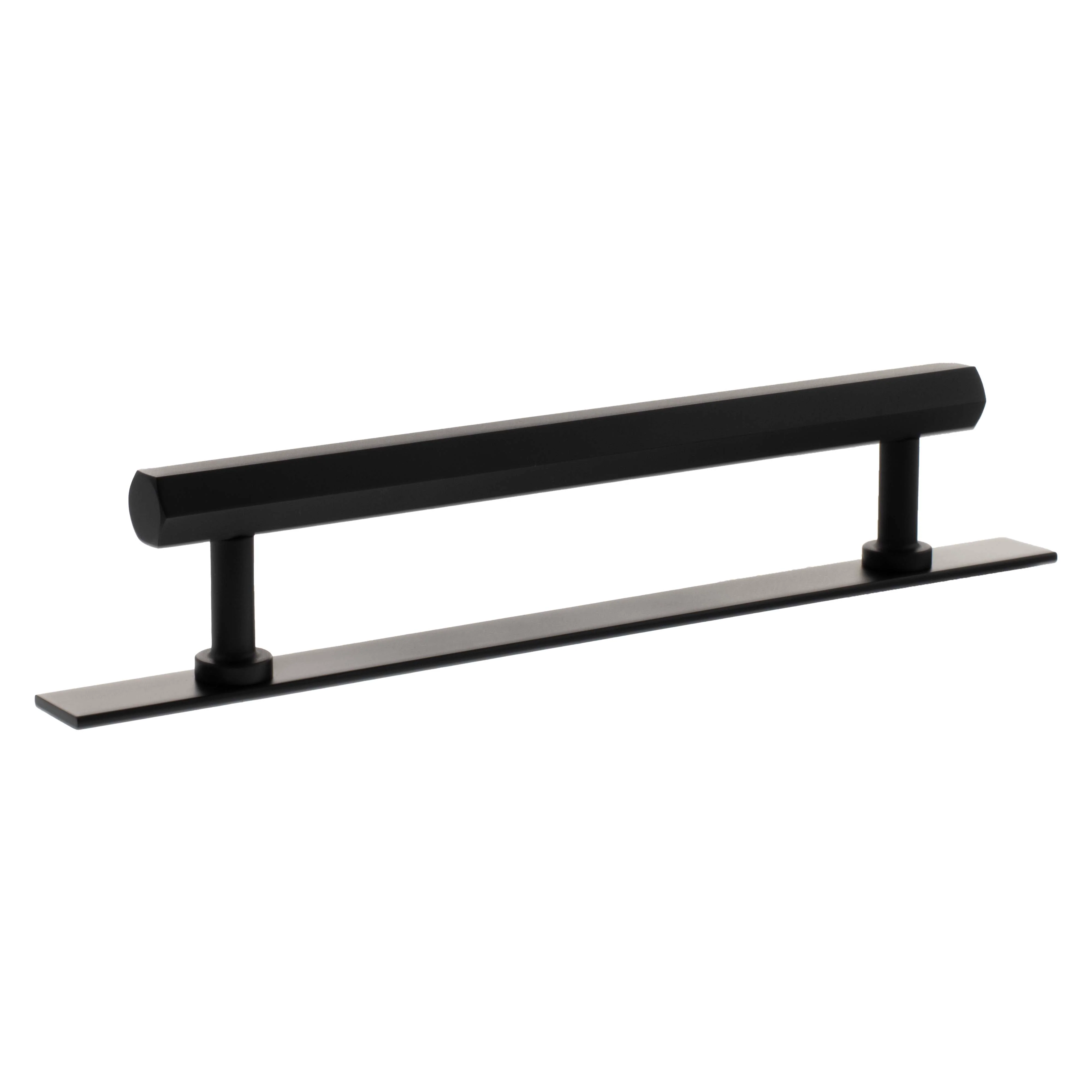 Millhouse Brass Pennington Hexagonal T-Bar Cabinet Pull Handle on Backplate 160mm - Image 5