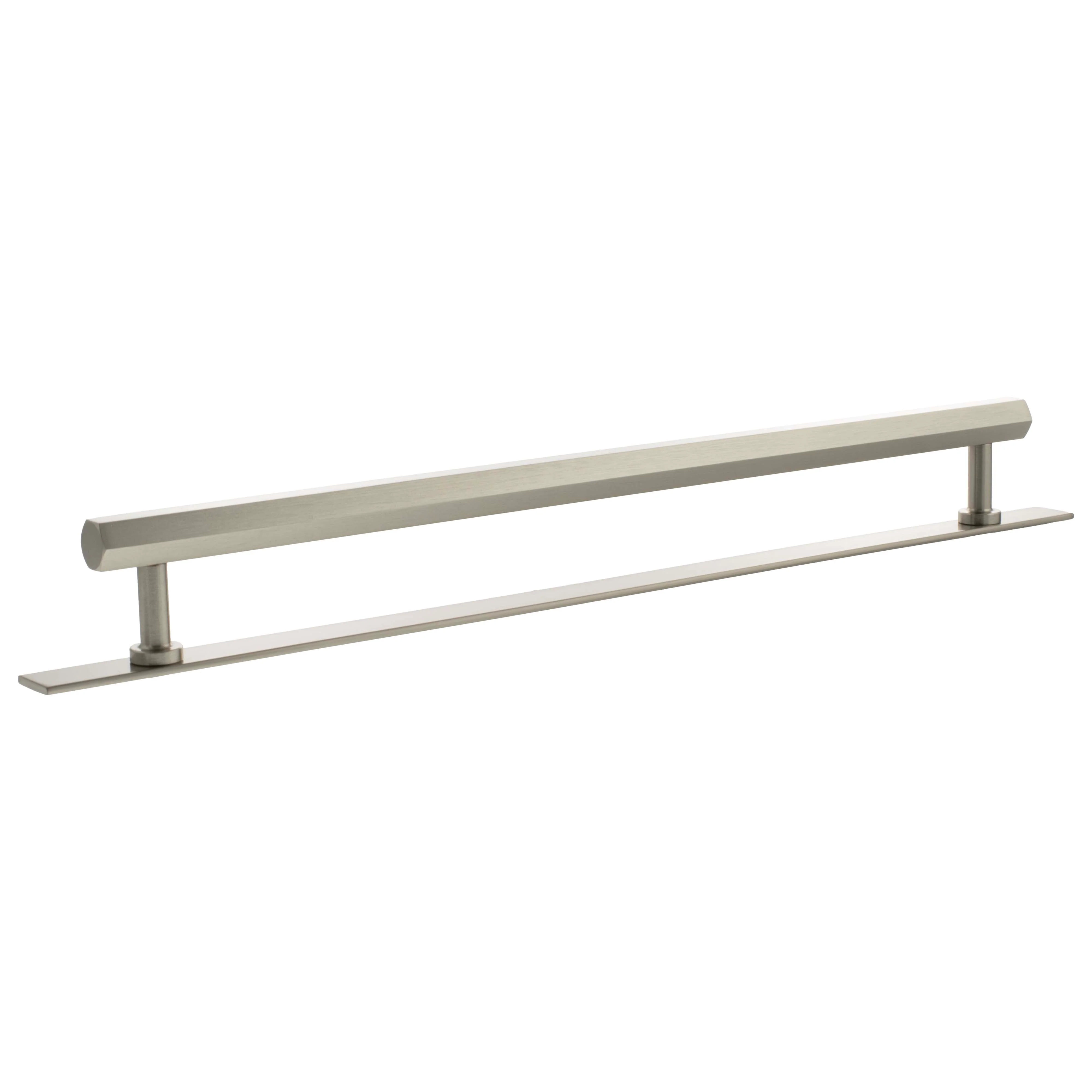 Millhouse Brass Pennington Hexagonal T-Bar Cabinet Pull Handle on Backplate 320mm - Image 2