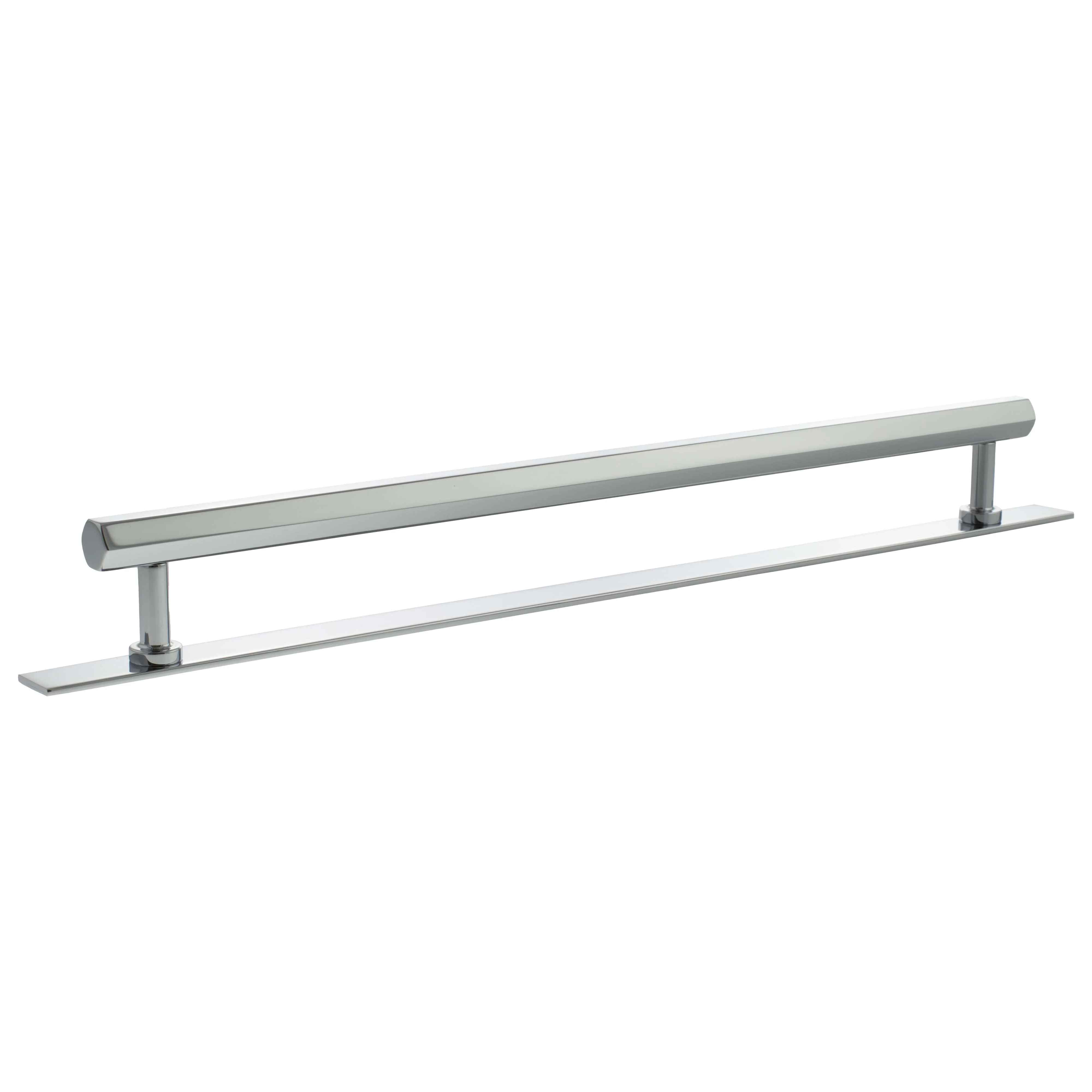 Millhouse Brass Pennington Hexagonal T-Bar Cabinet Pull Handle on Backplate 320mm - Image 4