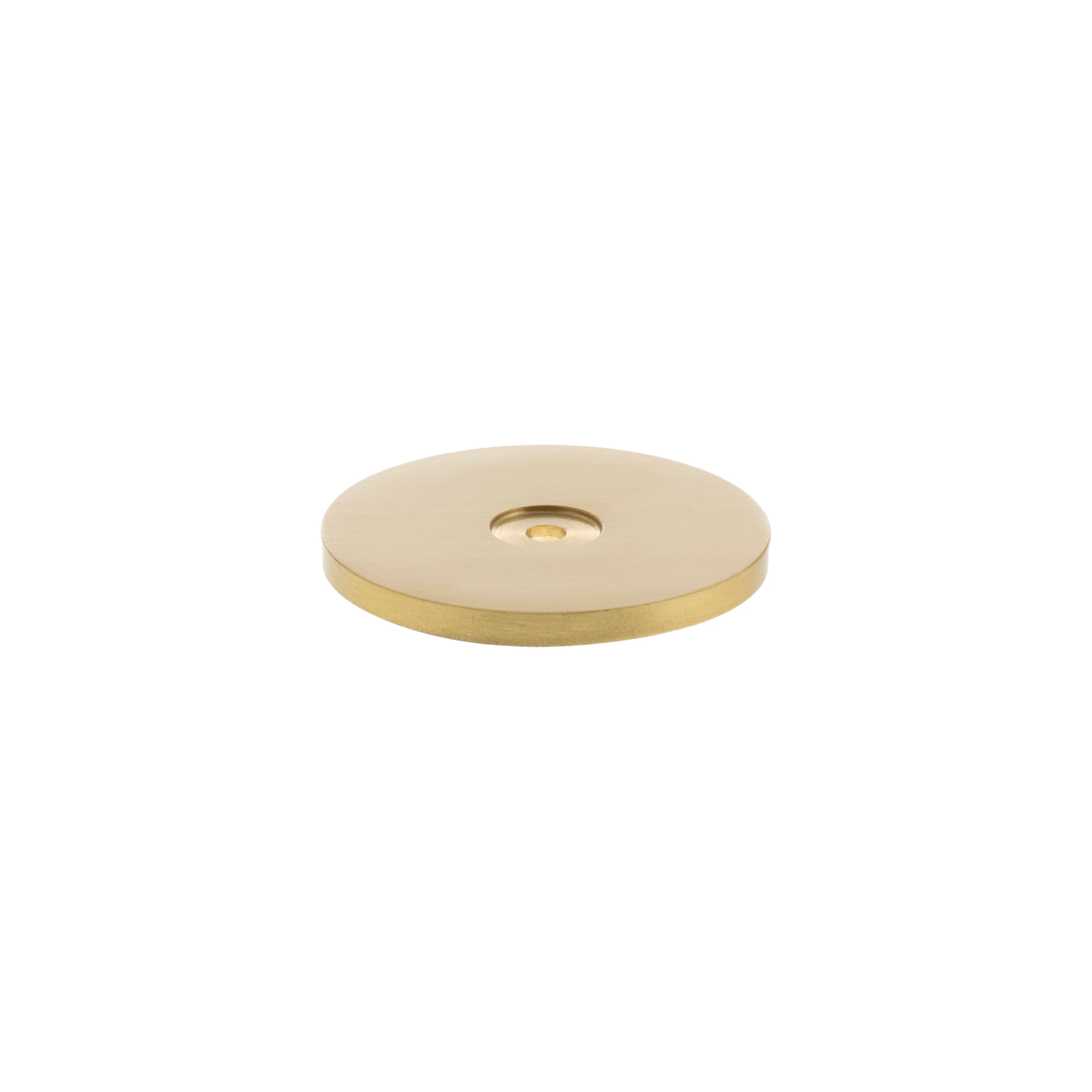 Millhouse Brass Round Cabinet Handle Backplate - Image 3