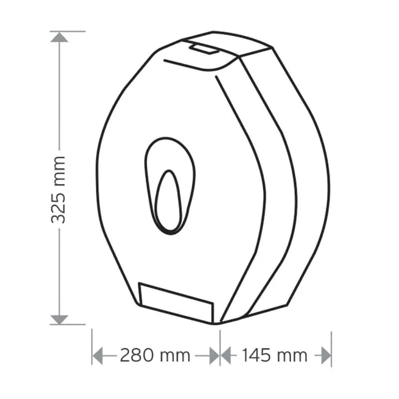 Modular Medium Jumbo 10” Tissue Dispenser - Image 8