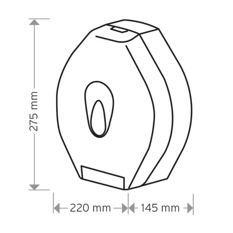 Modular Small Jumbo 8” Tissue Dispenser - Image 7