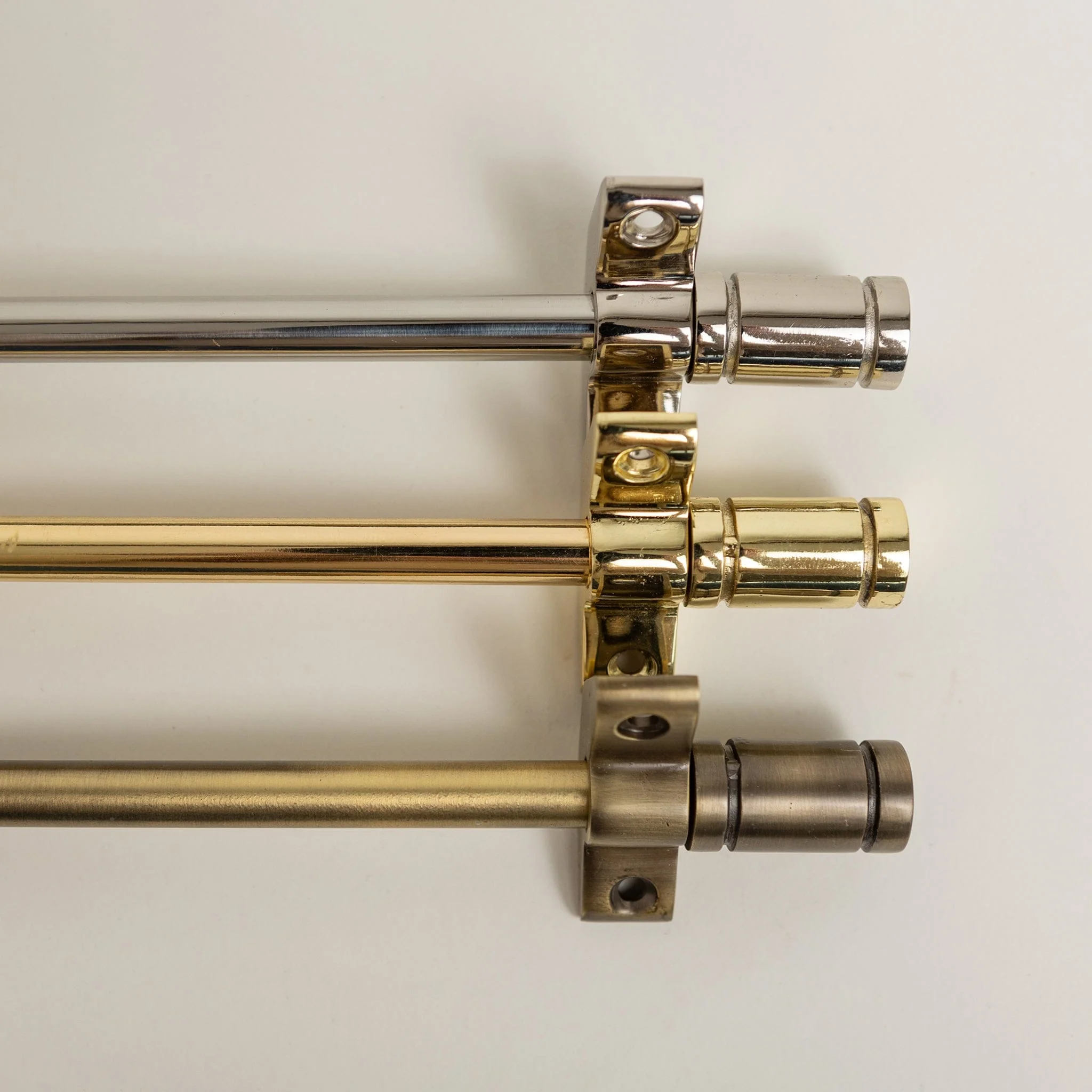 Nickel Stair Rods with Piston Finials - 725mm - Image 5